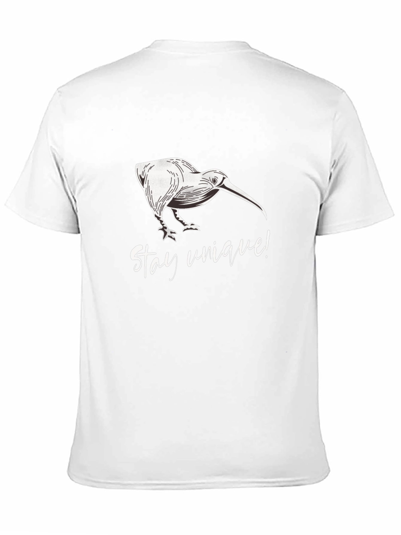 Stay Unique Kiwi Bird Black T-Shirt