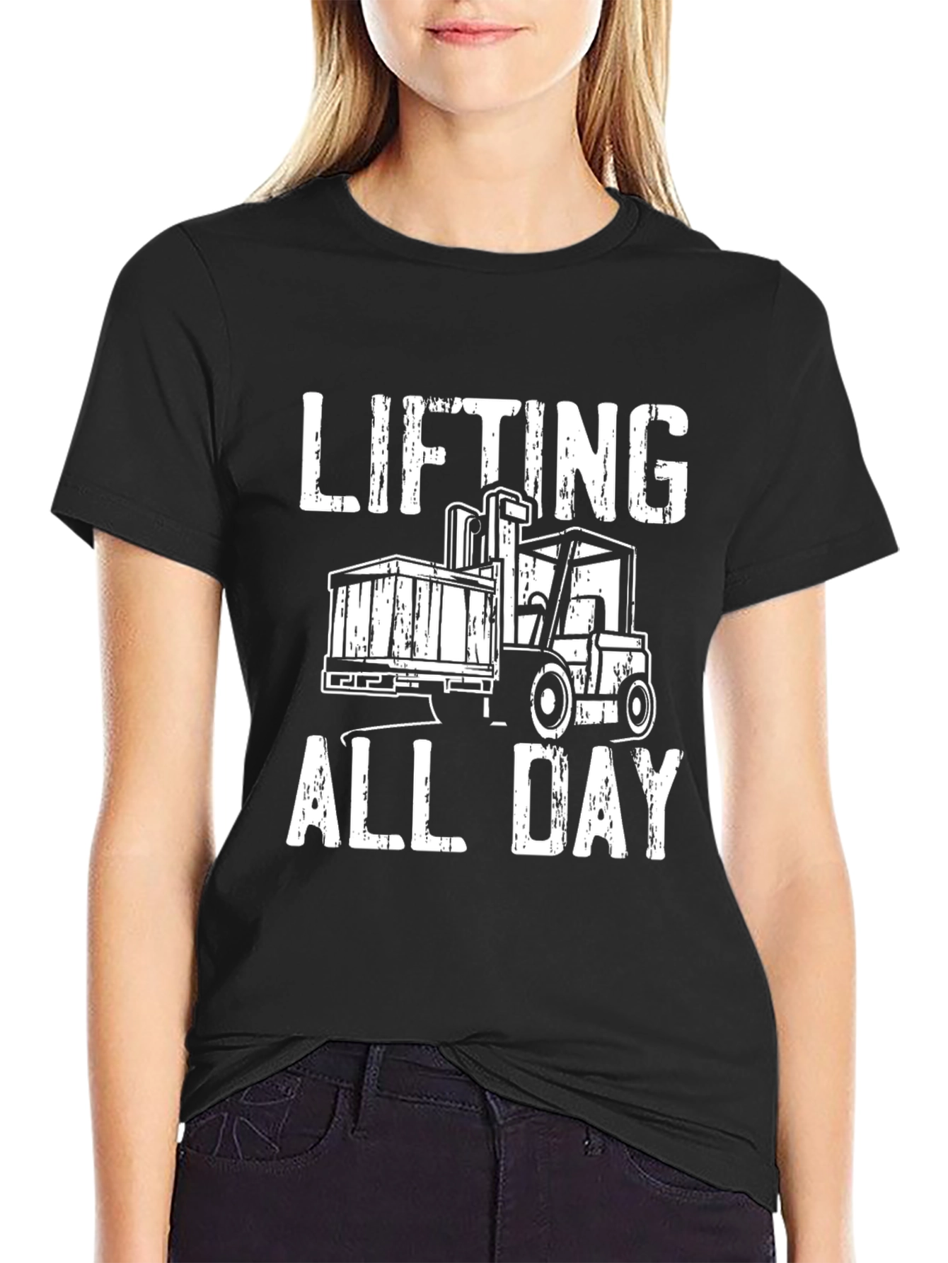Lifting All Day Black T-Shirt
