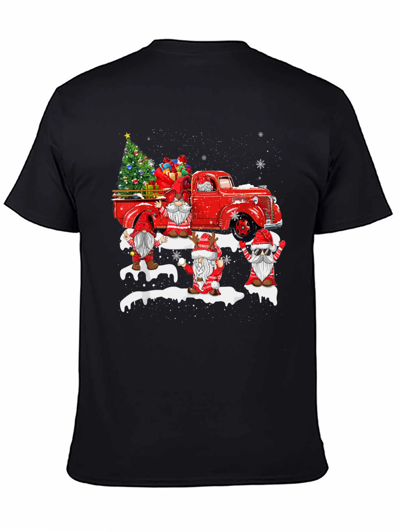Christmas Gnome Truck T-Shirt