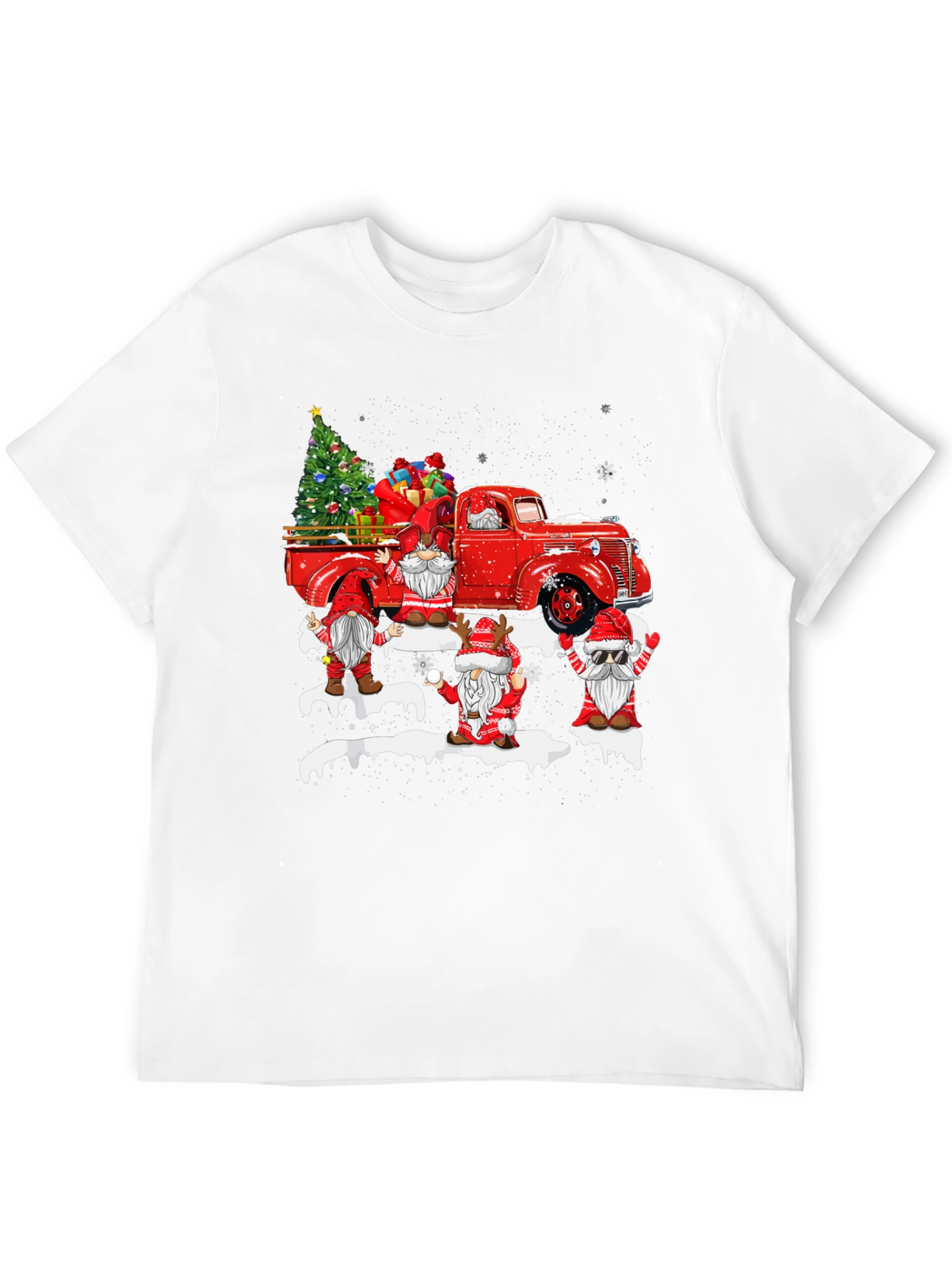 Christmas Gnome Truck T-Shirt