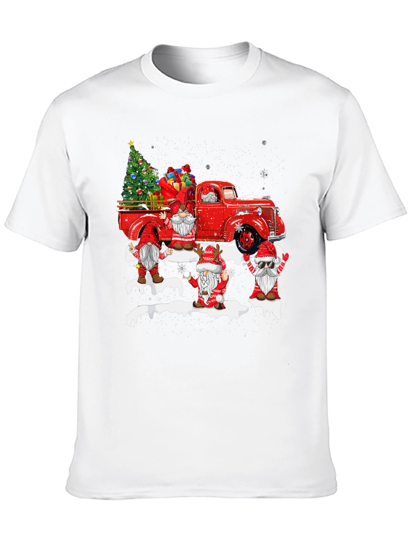 Christmas Gnome Truck T-Shirt