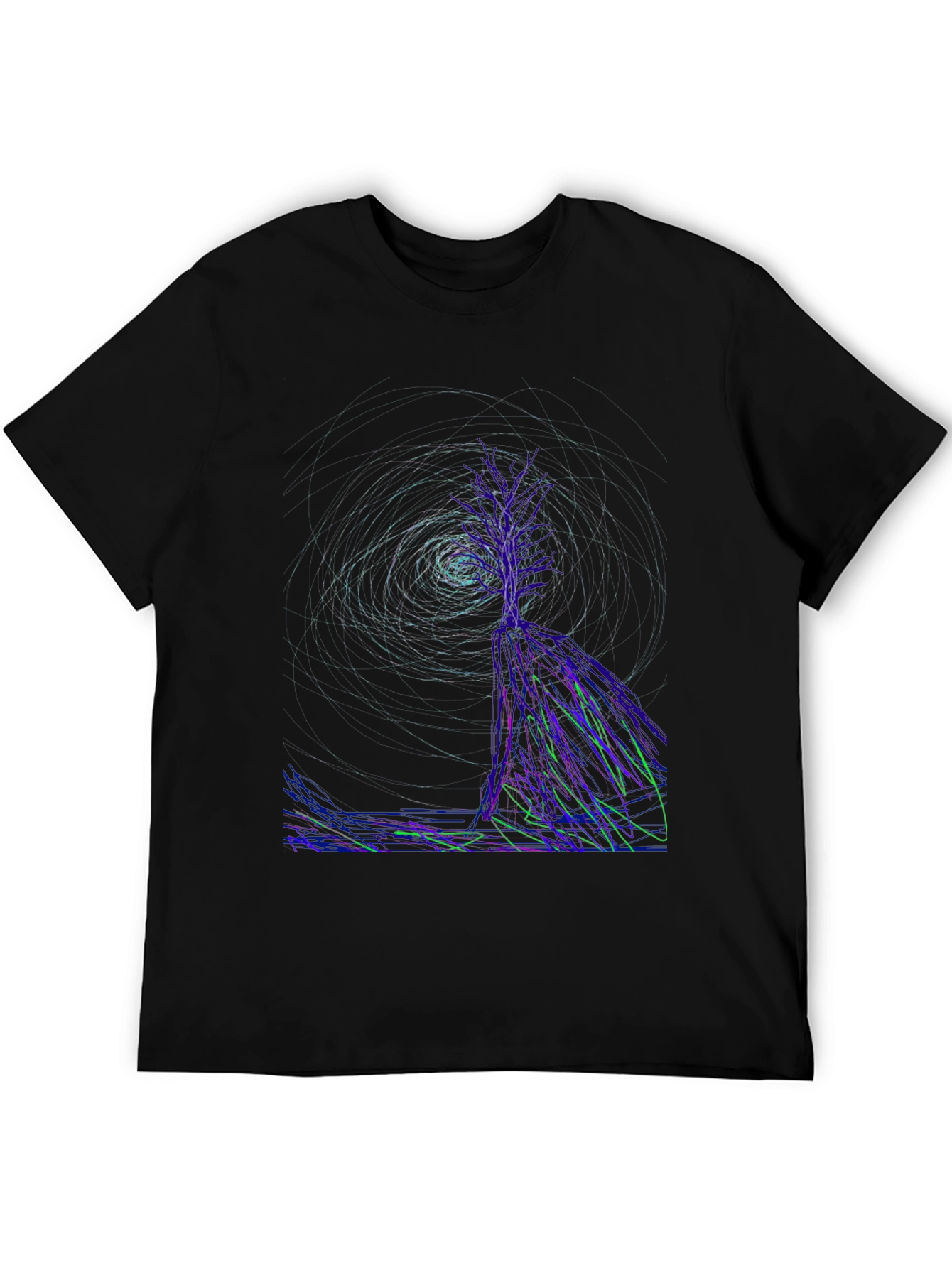 Abstract Art Black T-Shirt