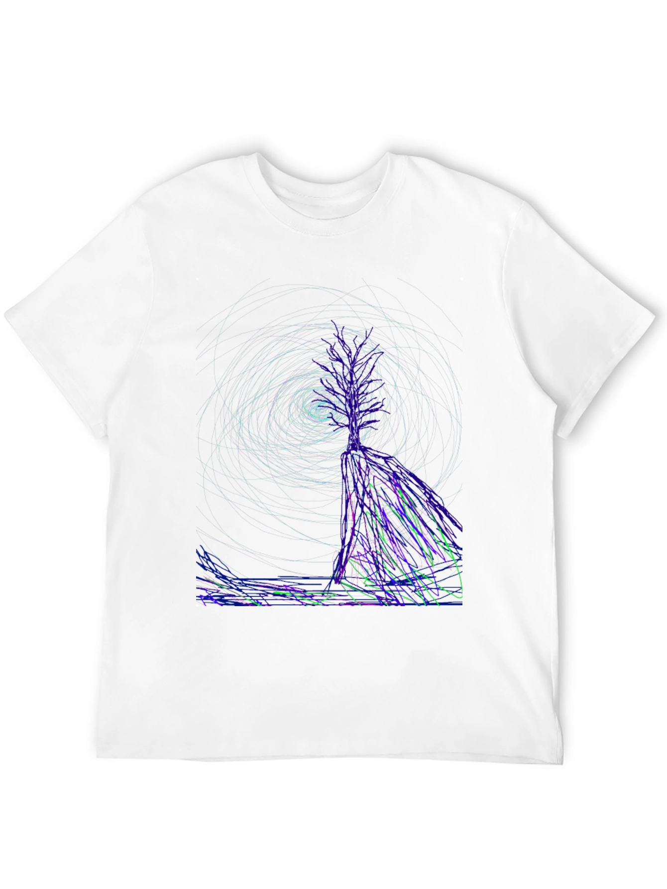 Abstract Art Black T-Shirt
