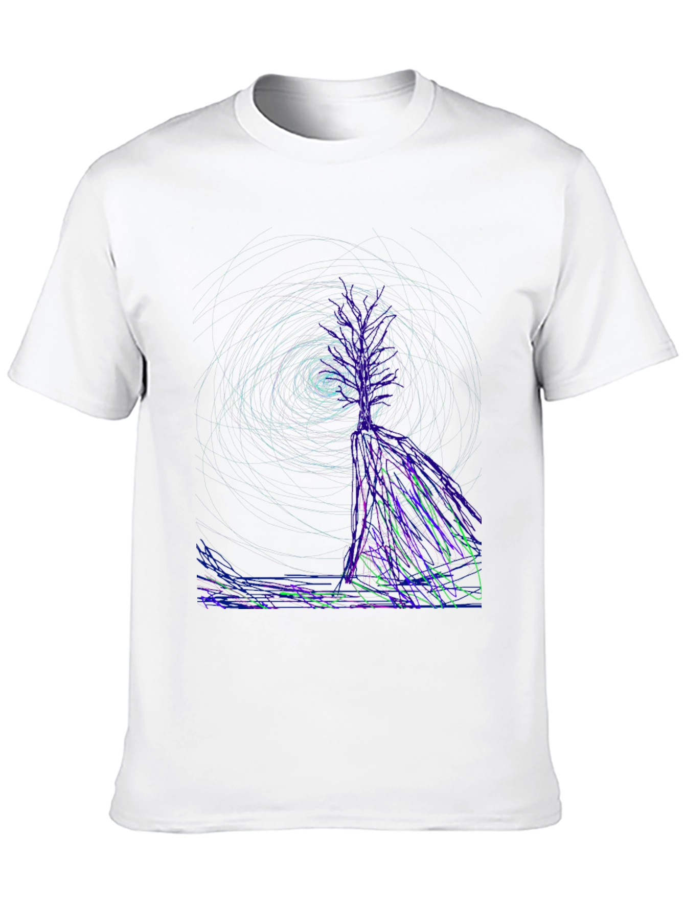Abstract Art Black T-Shirt