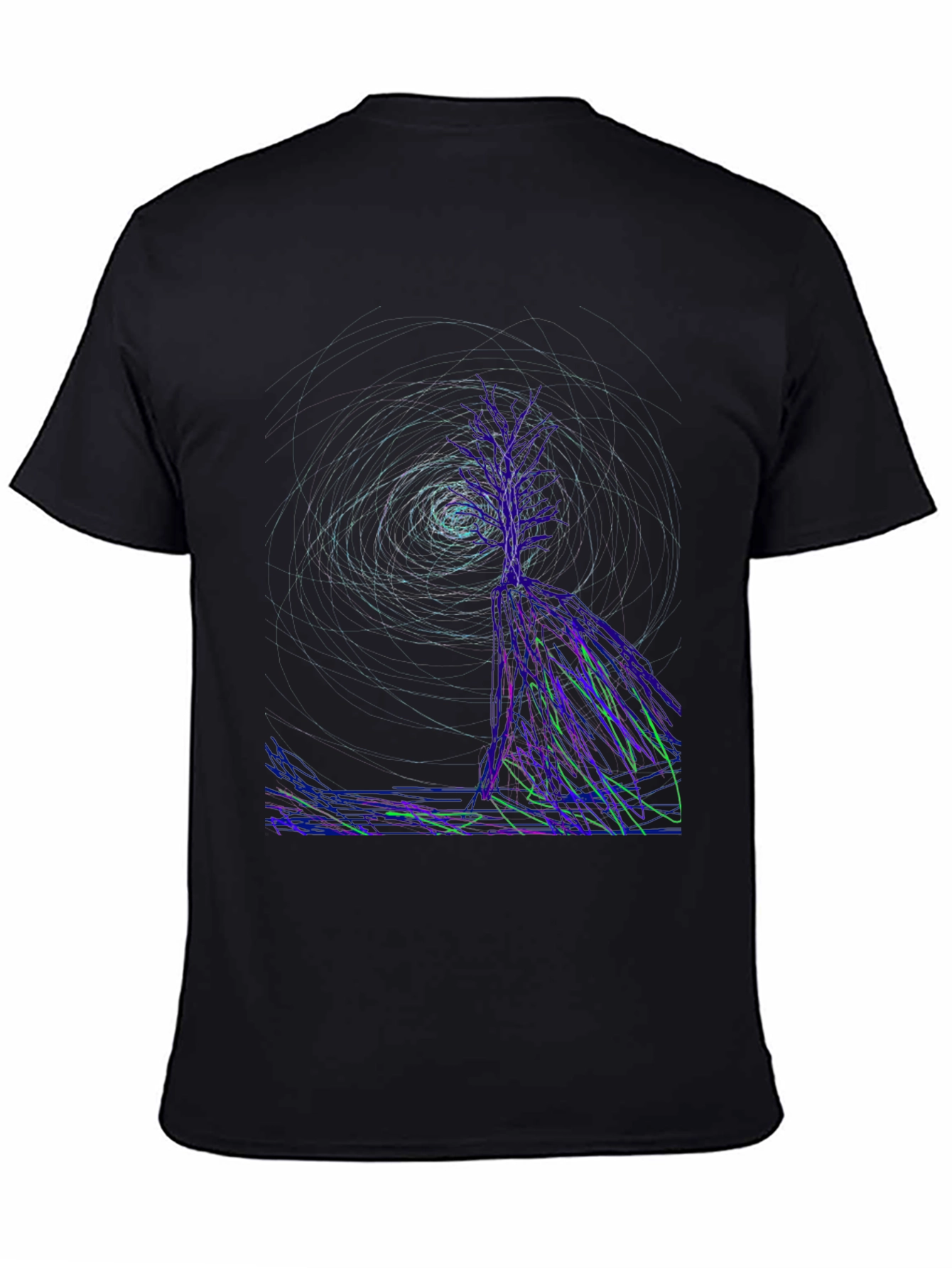 Abstract Art Black T-Shirt