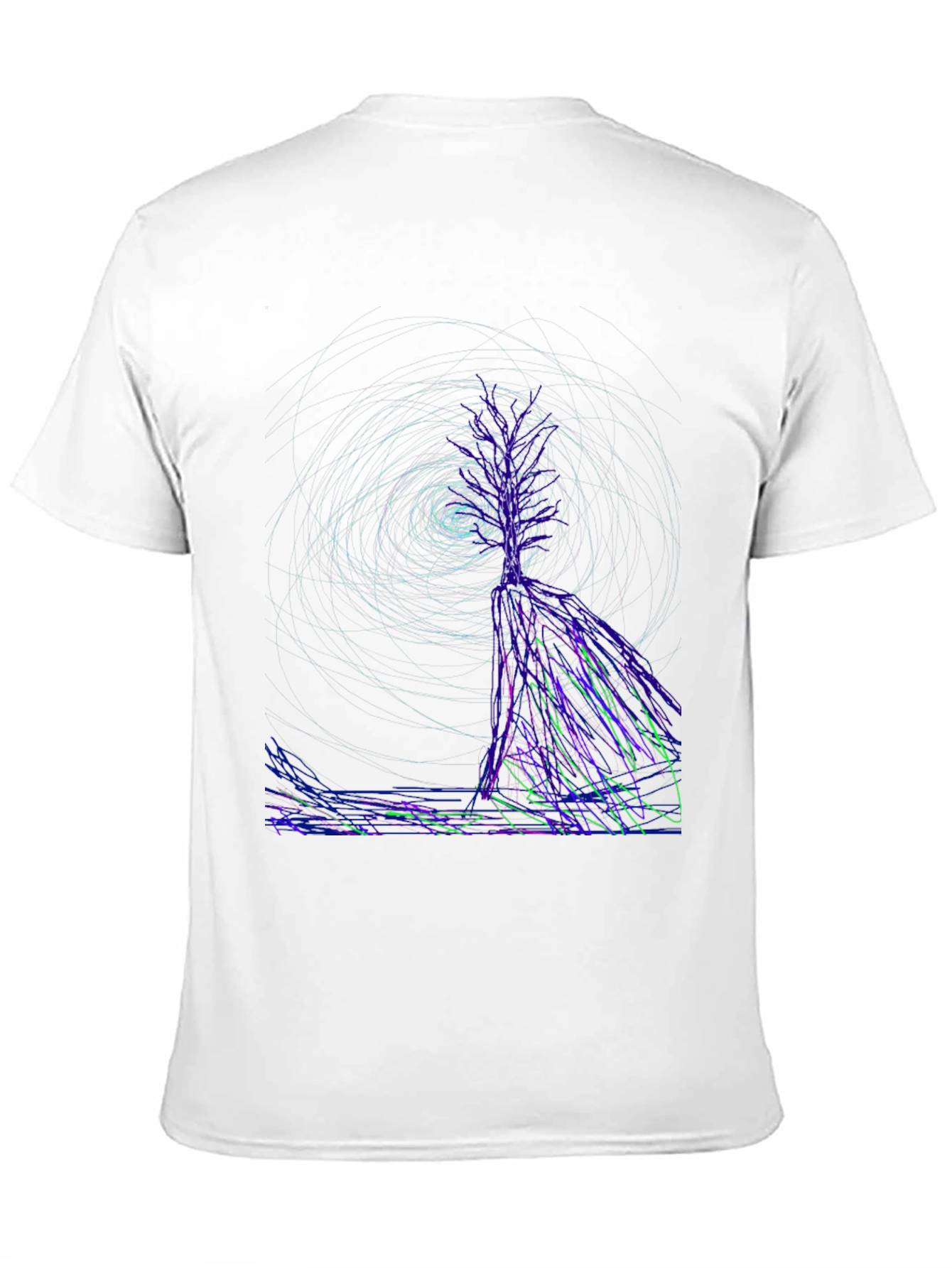 Abstract Art Black T-Shirt