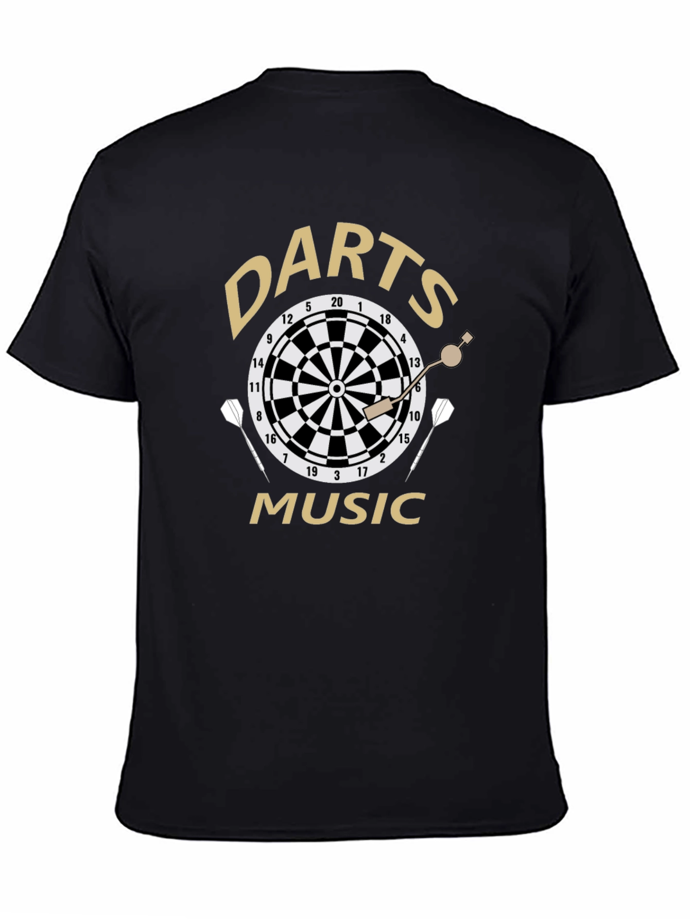 Darts Music Black T-Shirt