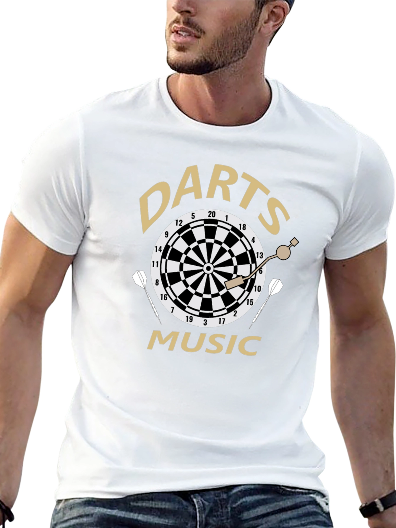 Darts Music Black T-Shirt