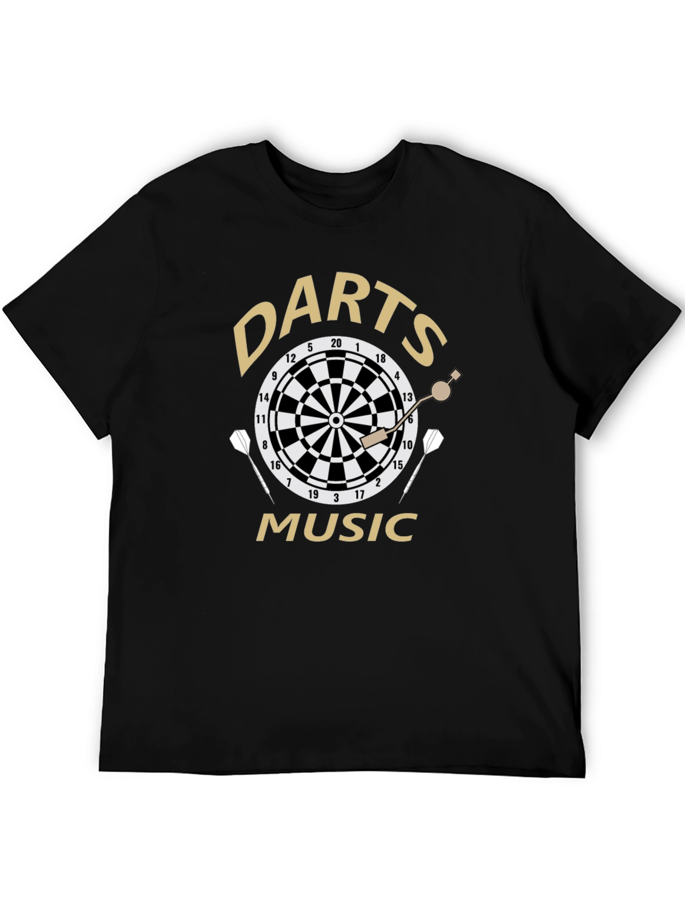 Darts Music Black T-Shirt