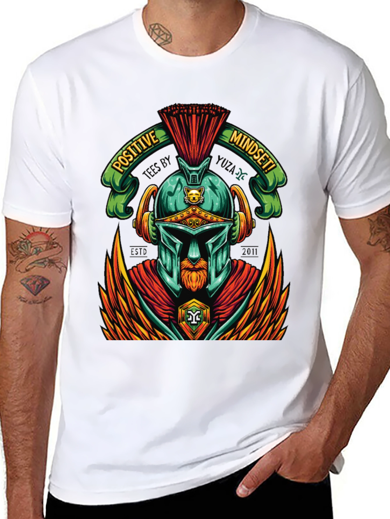 Positive Mindset Spartan Graphic Tee
