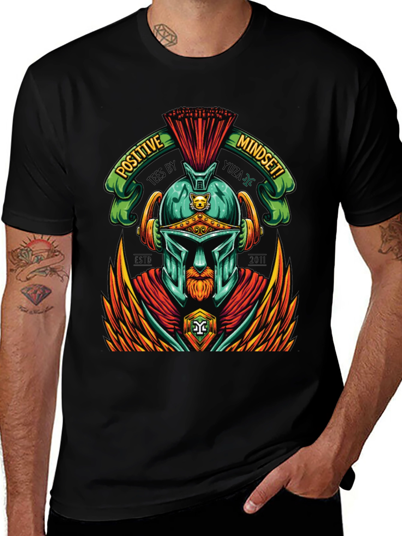 Positive Mindset Spartan Graphic Tee