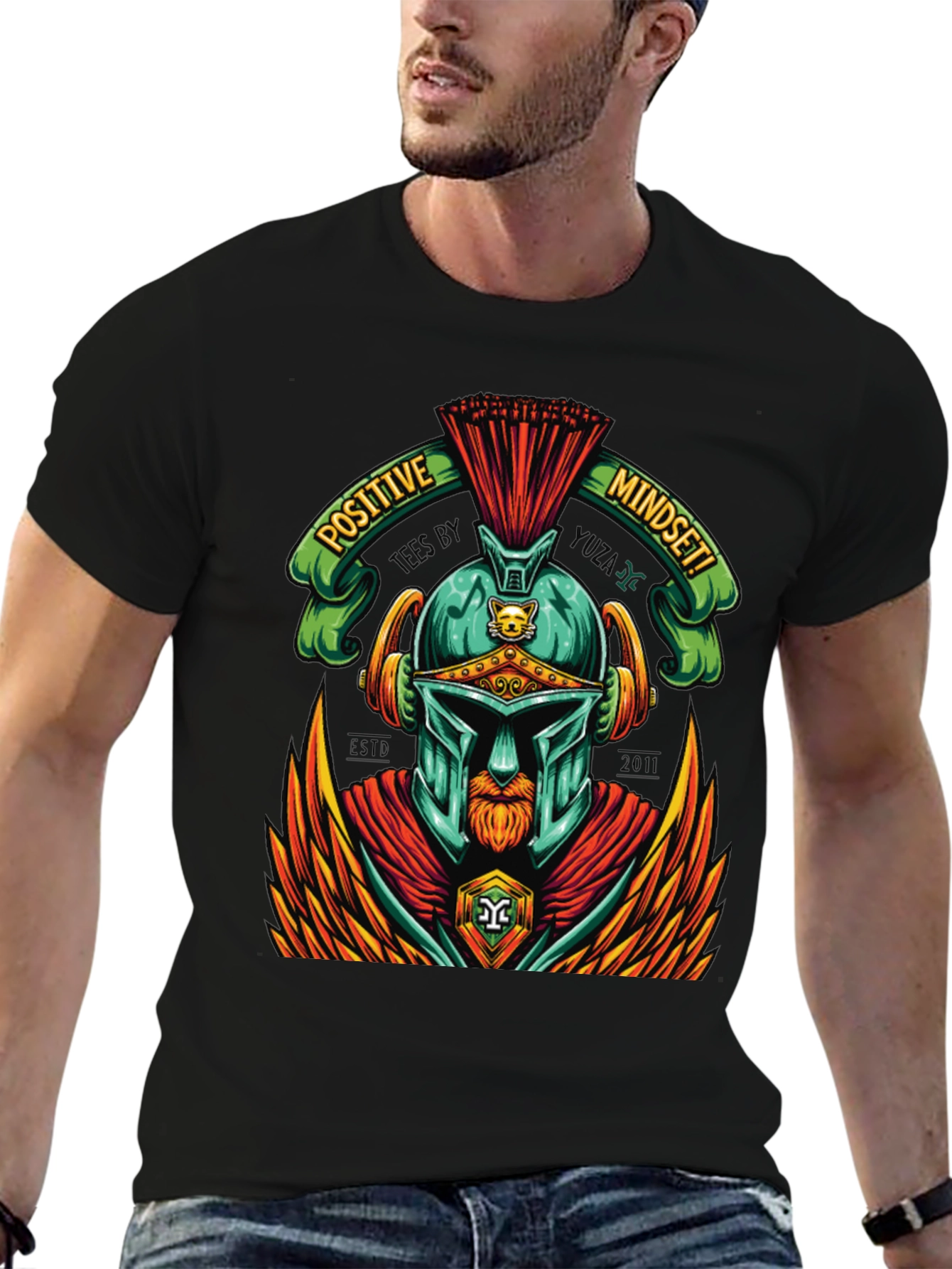 Positive Mindset Spartan Graphic Tee