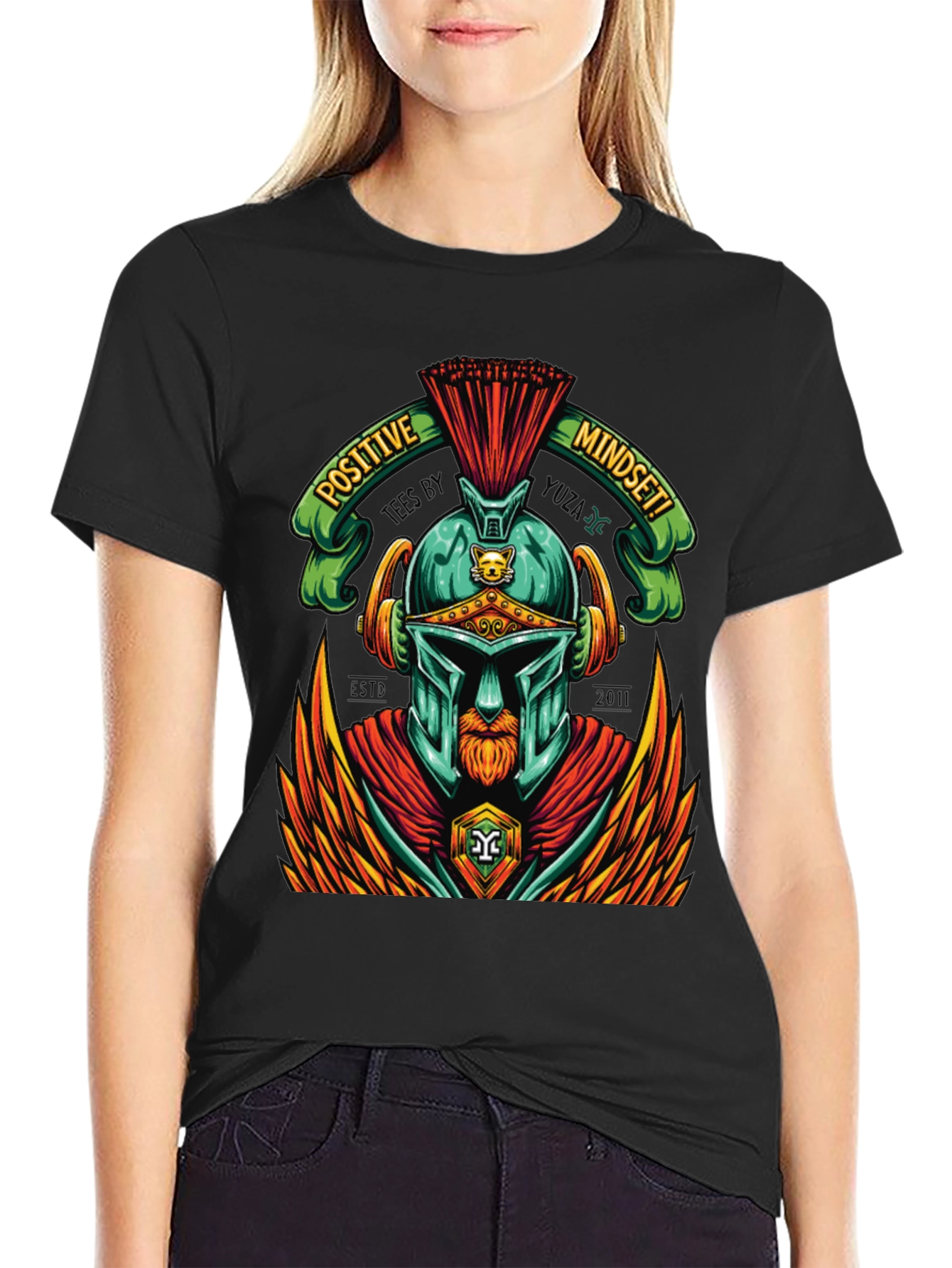 Positive Mindset Spartan Graphic Tee
