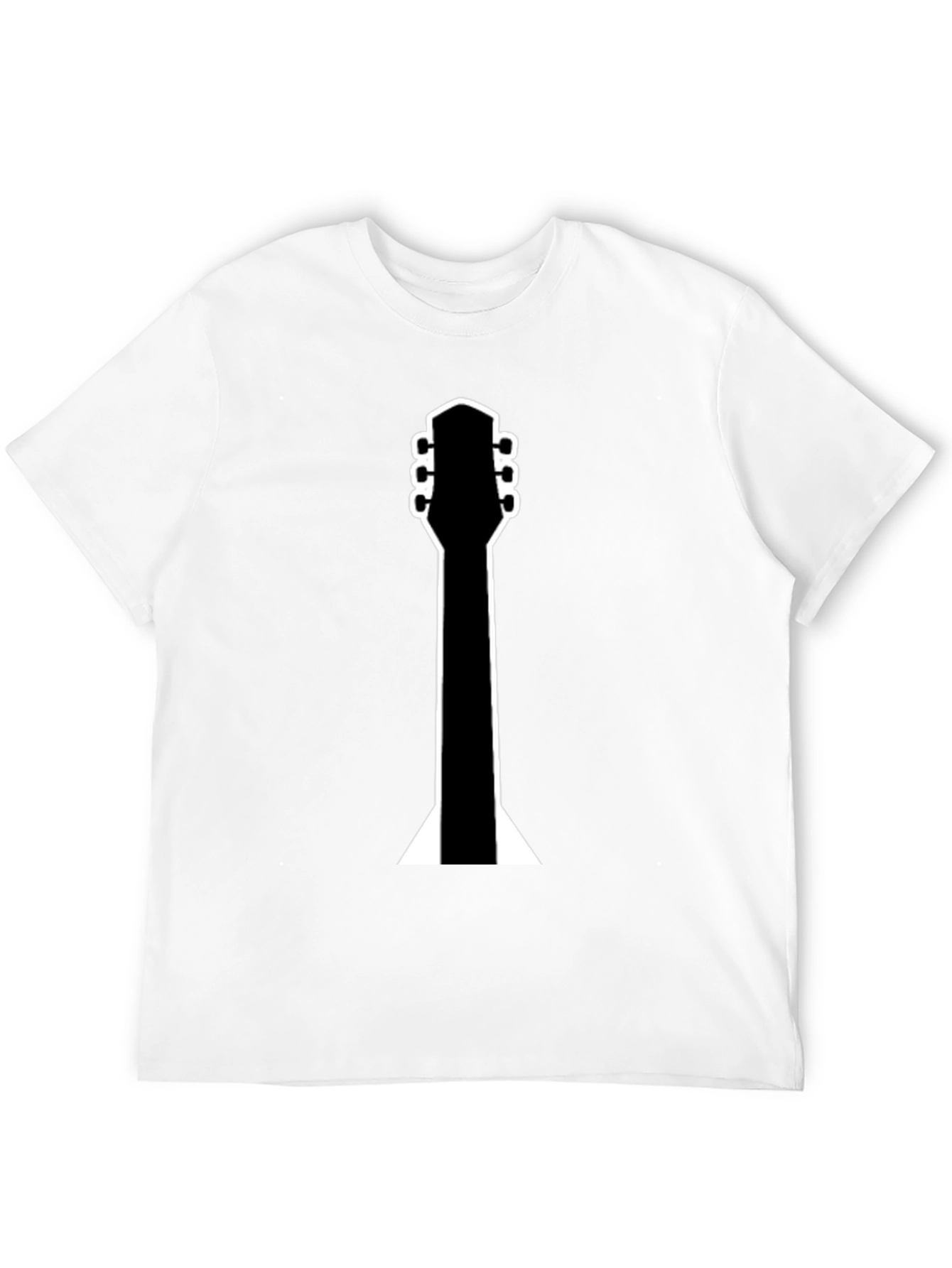 Guitar Neck Graphic Black T-Shirt