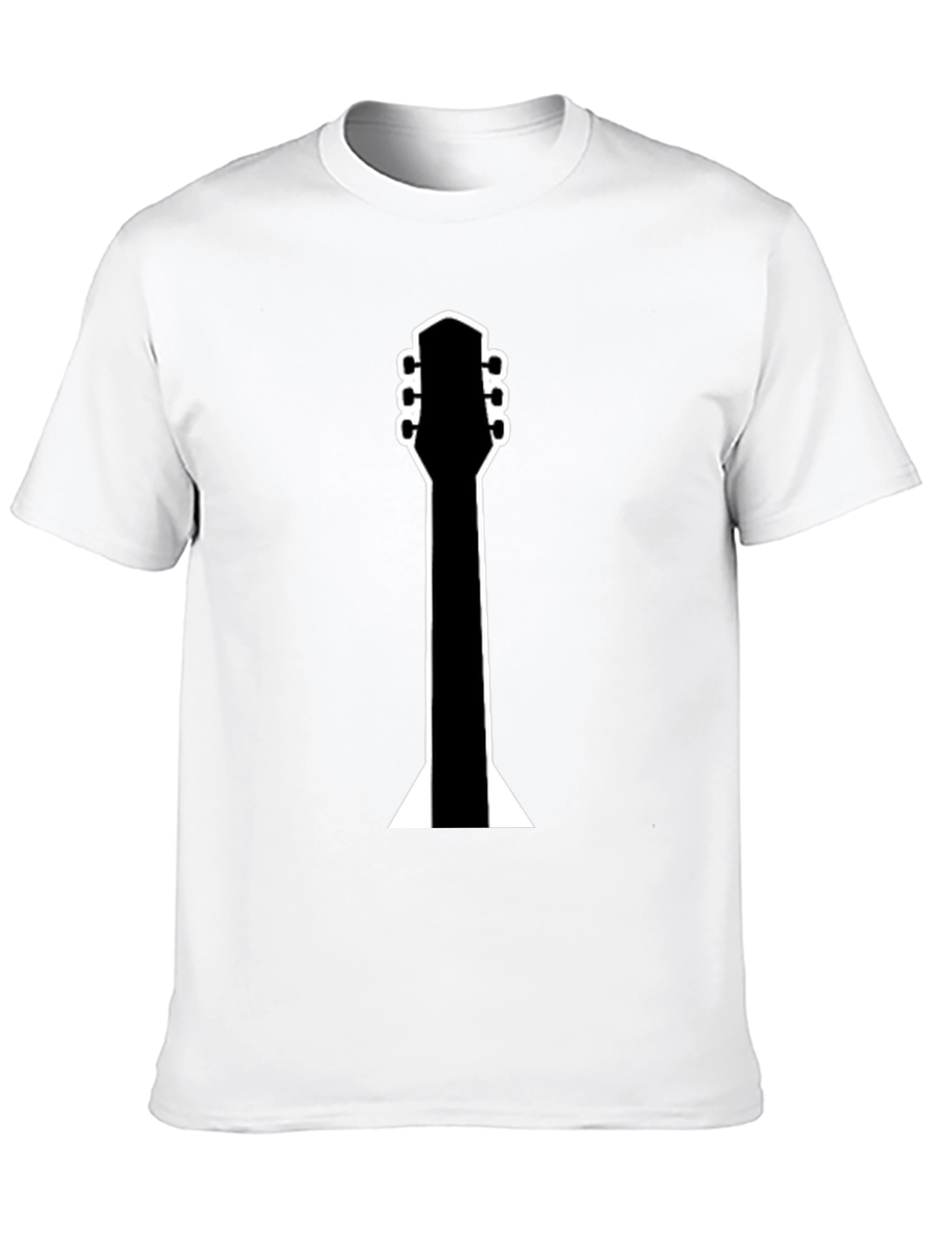 Guitar Neck Graphic Black T-Shirt