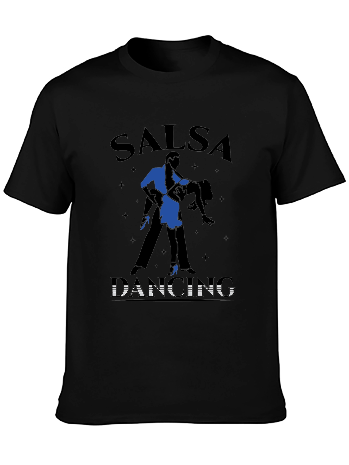 Salsa Dancing Graphic Tee - Mens Black T-Shirt