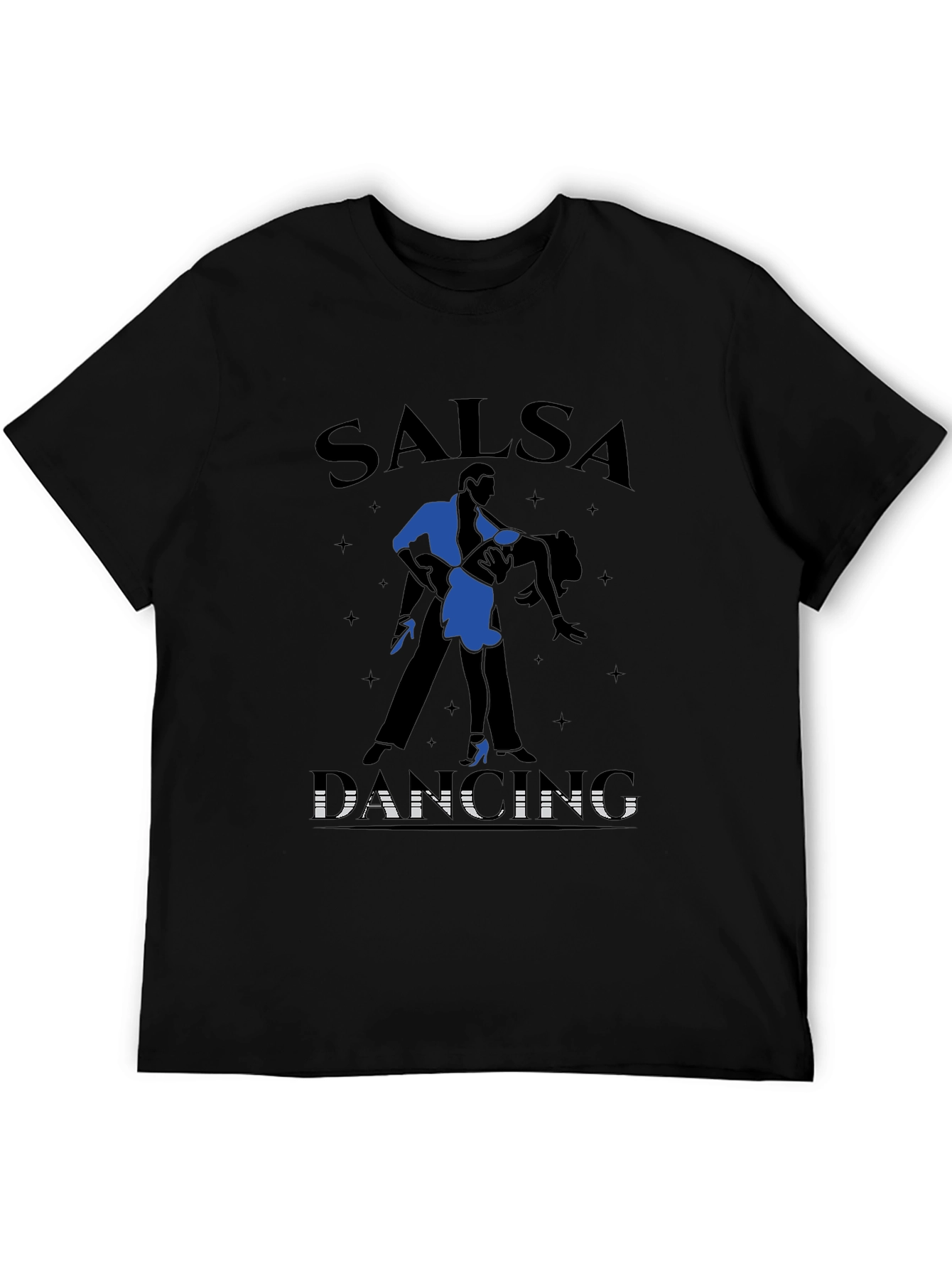 Salsa Dancing Graphic Tee - Mens Black T-Shirt