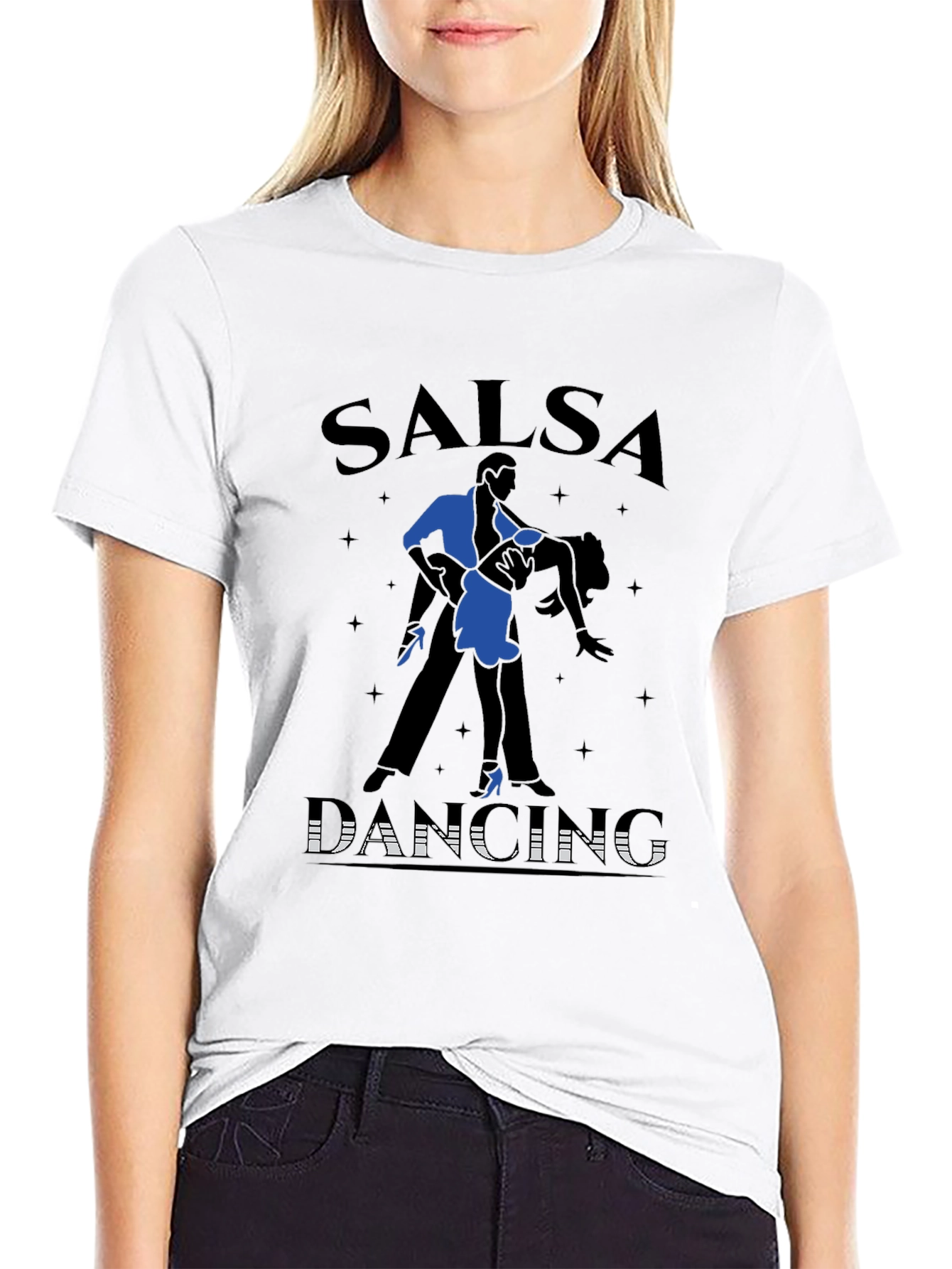 Salsa Dancing Graphic Tee - Mens Black T-Shirt