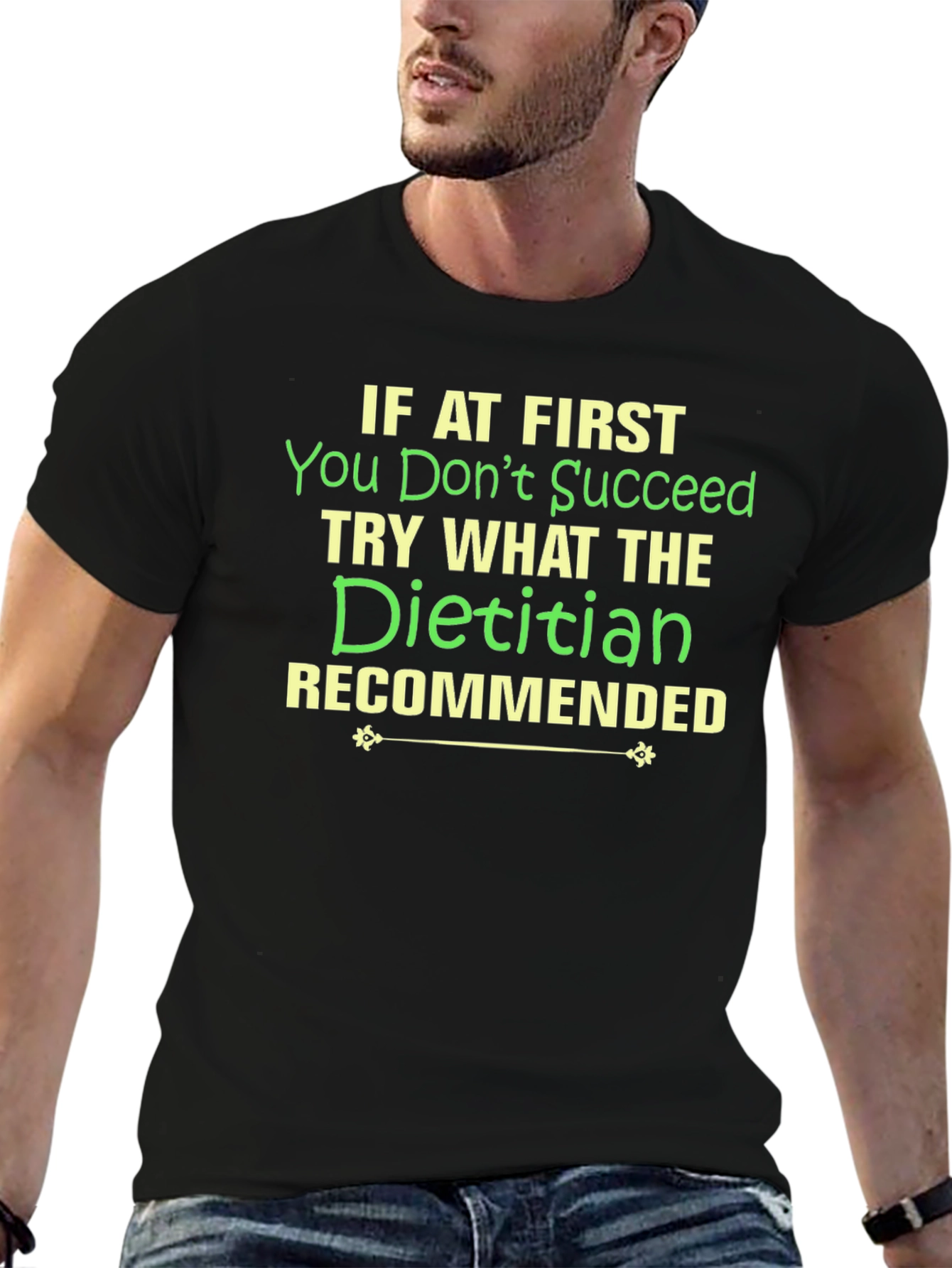 Dietitian Recommended Black T-Shirt