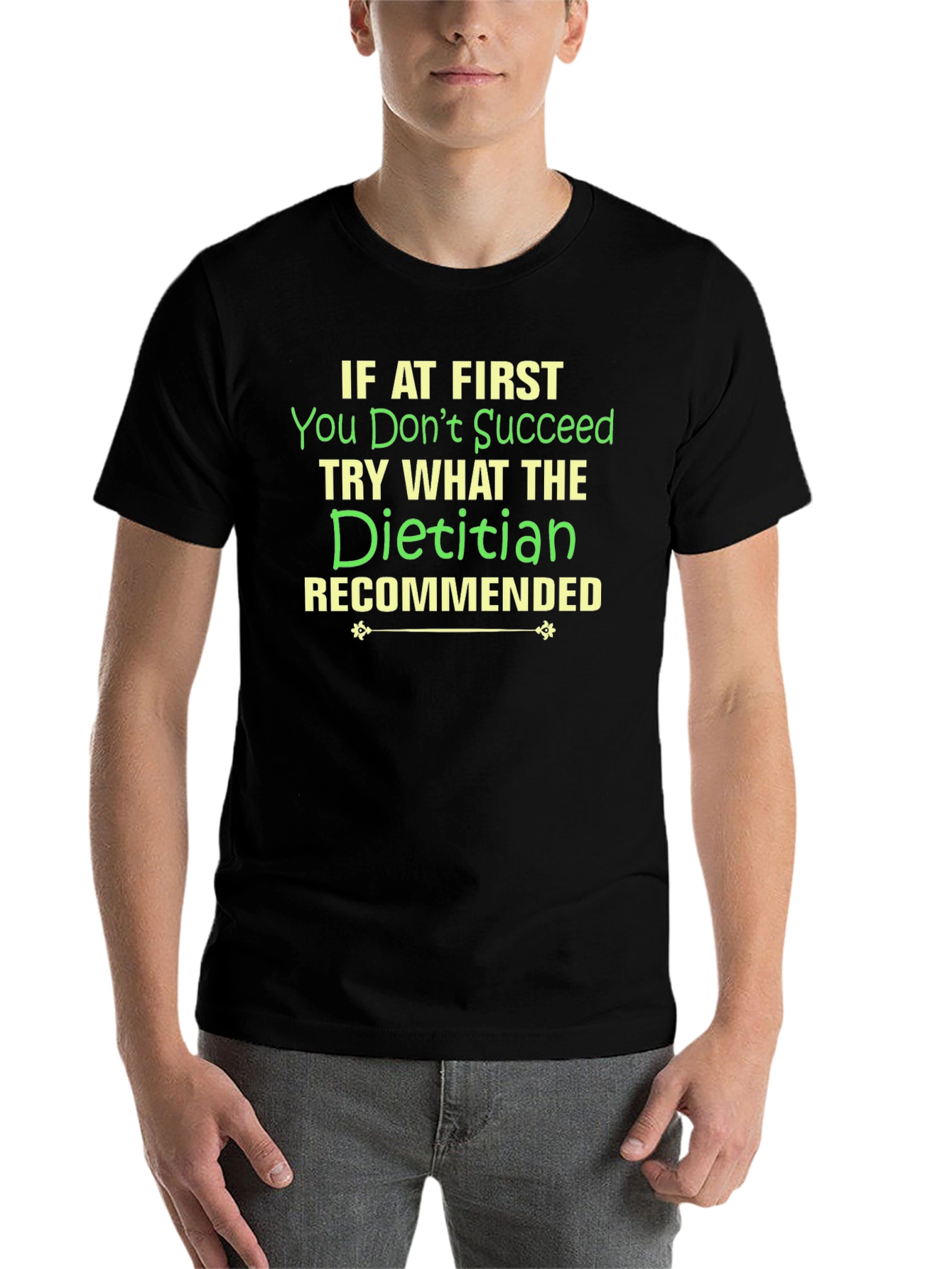 Dietitian Recommended Black T-Shirt