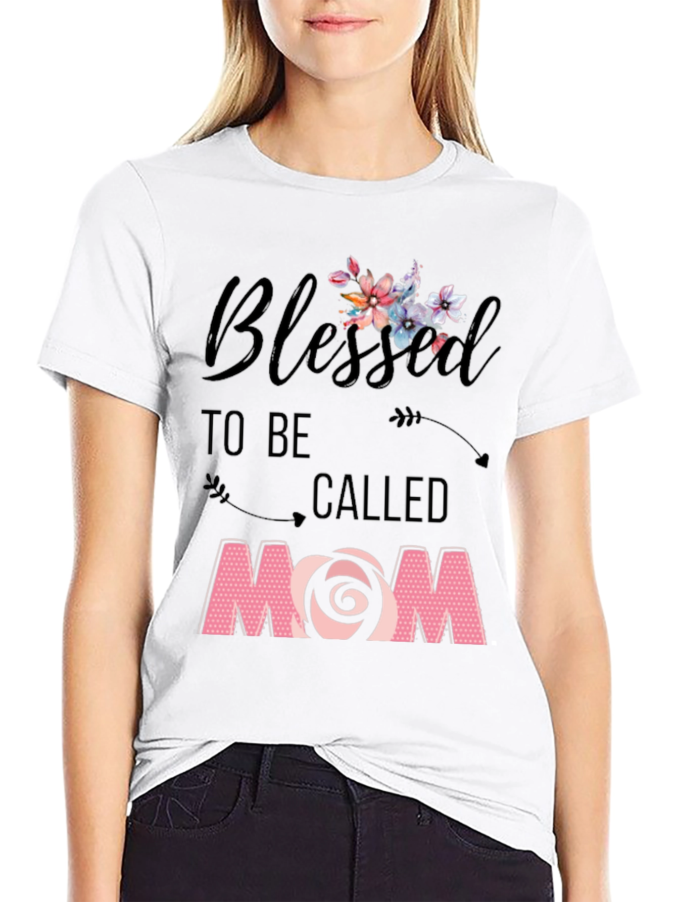 Blessed Mom Graphic Tee - Soft & Stylish