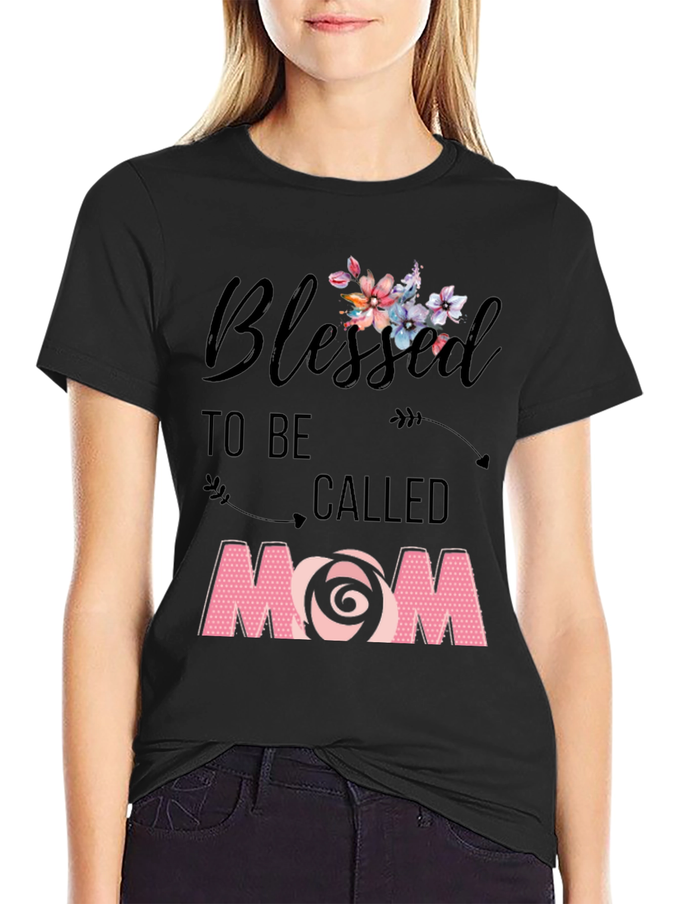 Blessed Mom Graphic Tee - Soft & Stylish