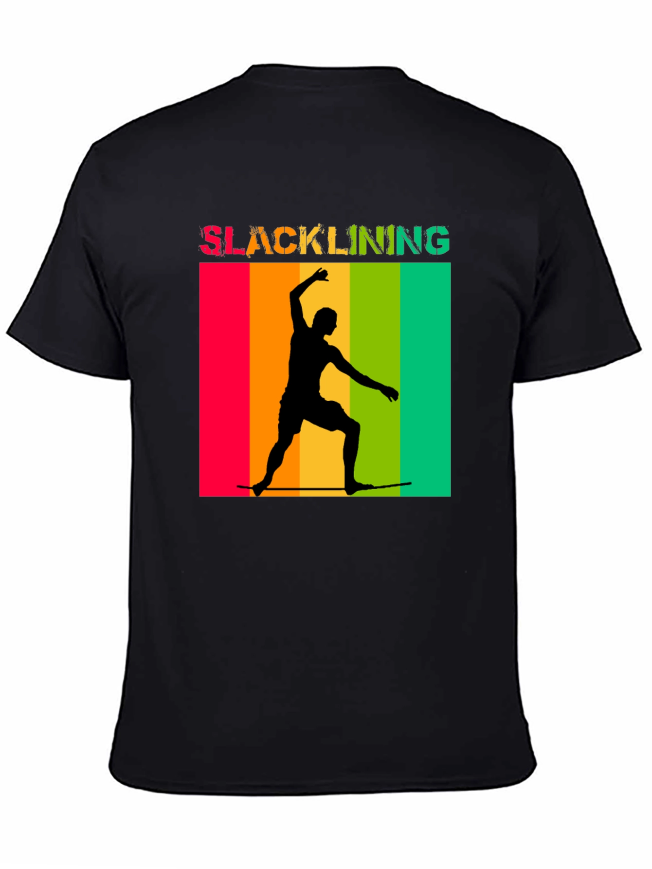 Slacklining T-Shirt Retro Design