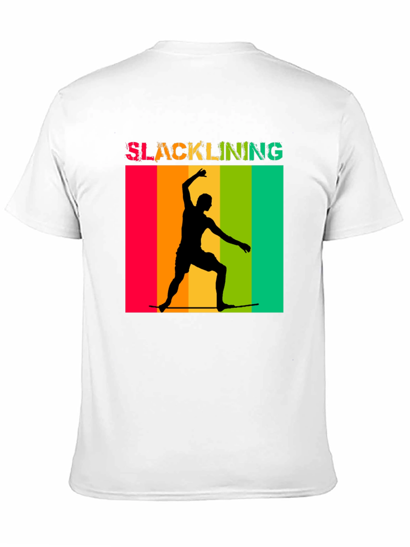 Slacklining T-Shirt Retro Design