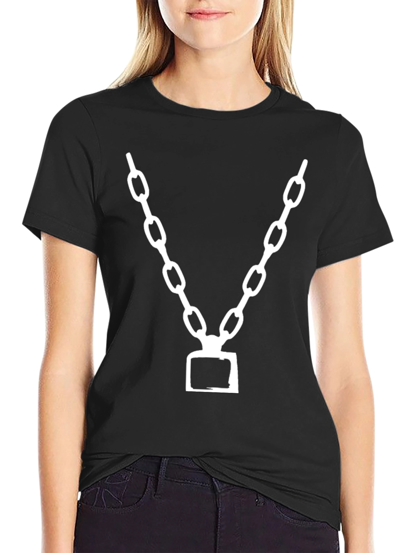 Chain Graphic T-Shirt - Modern Style