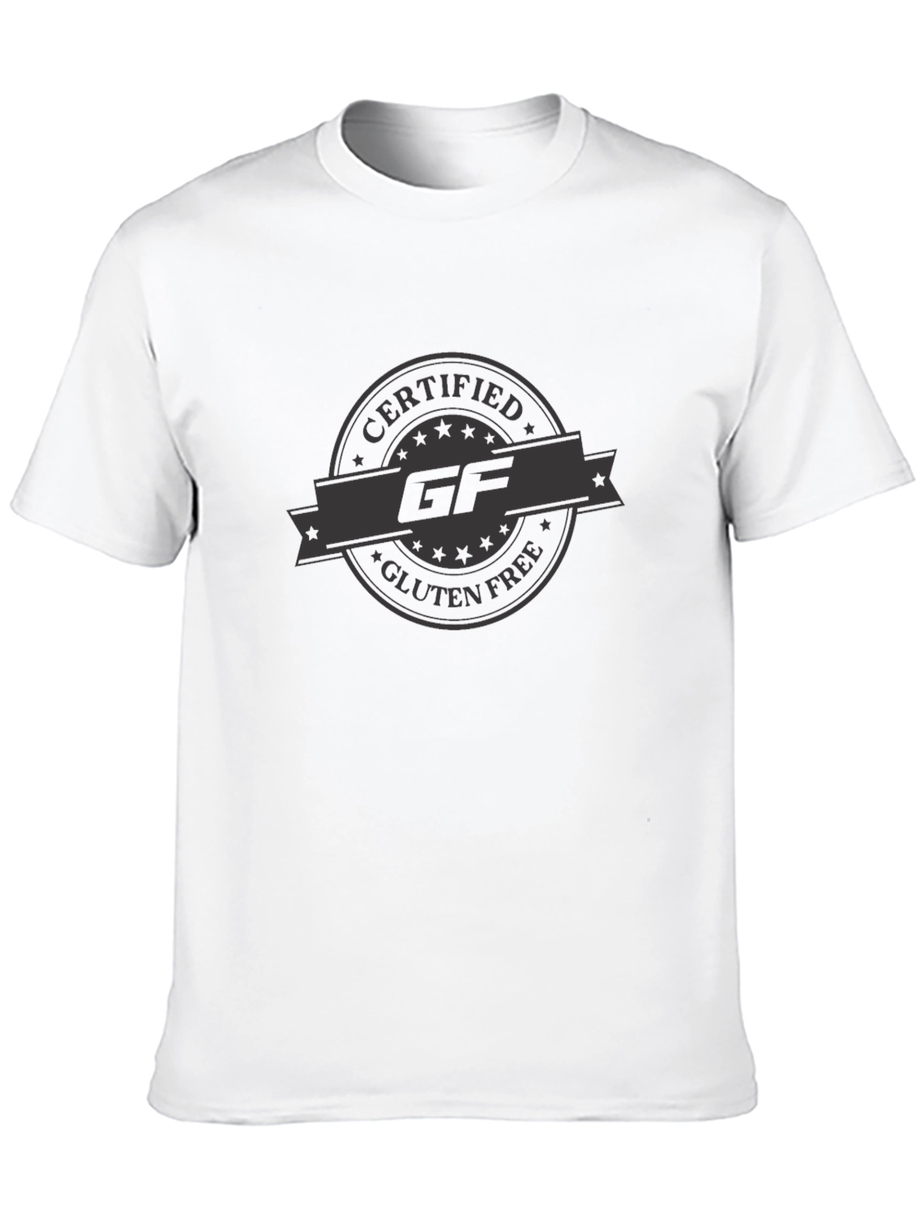 Certified Gluten Free GF T-Shirt - Black