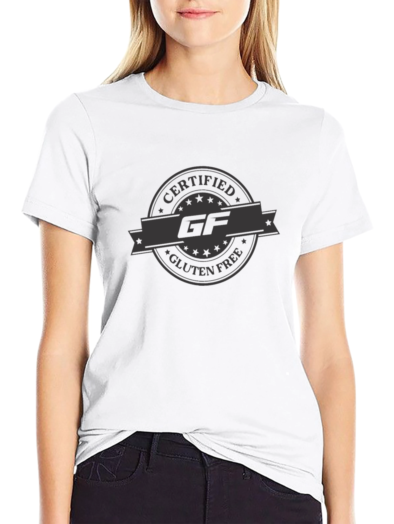 Certified Gluten Free GF T-Shirt - Black