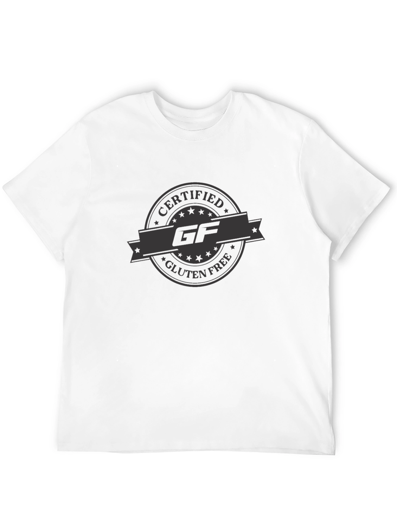 Certified Gluten Free GF T-Shirt - Black