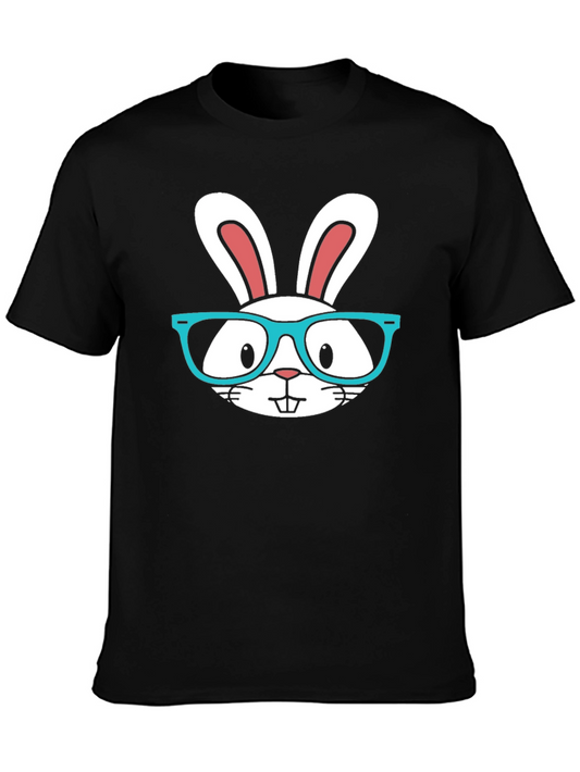 Funny Easter Bunny T-Shirt with Glasses