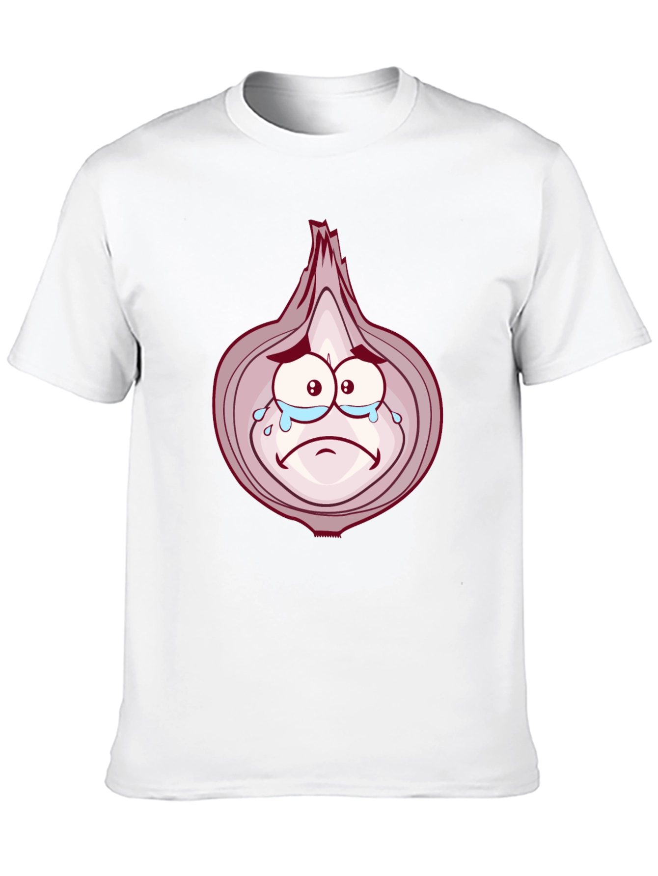 Sad Onion Cartoon Graphic T-Shirt