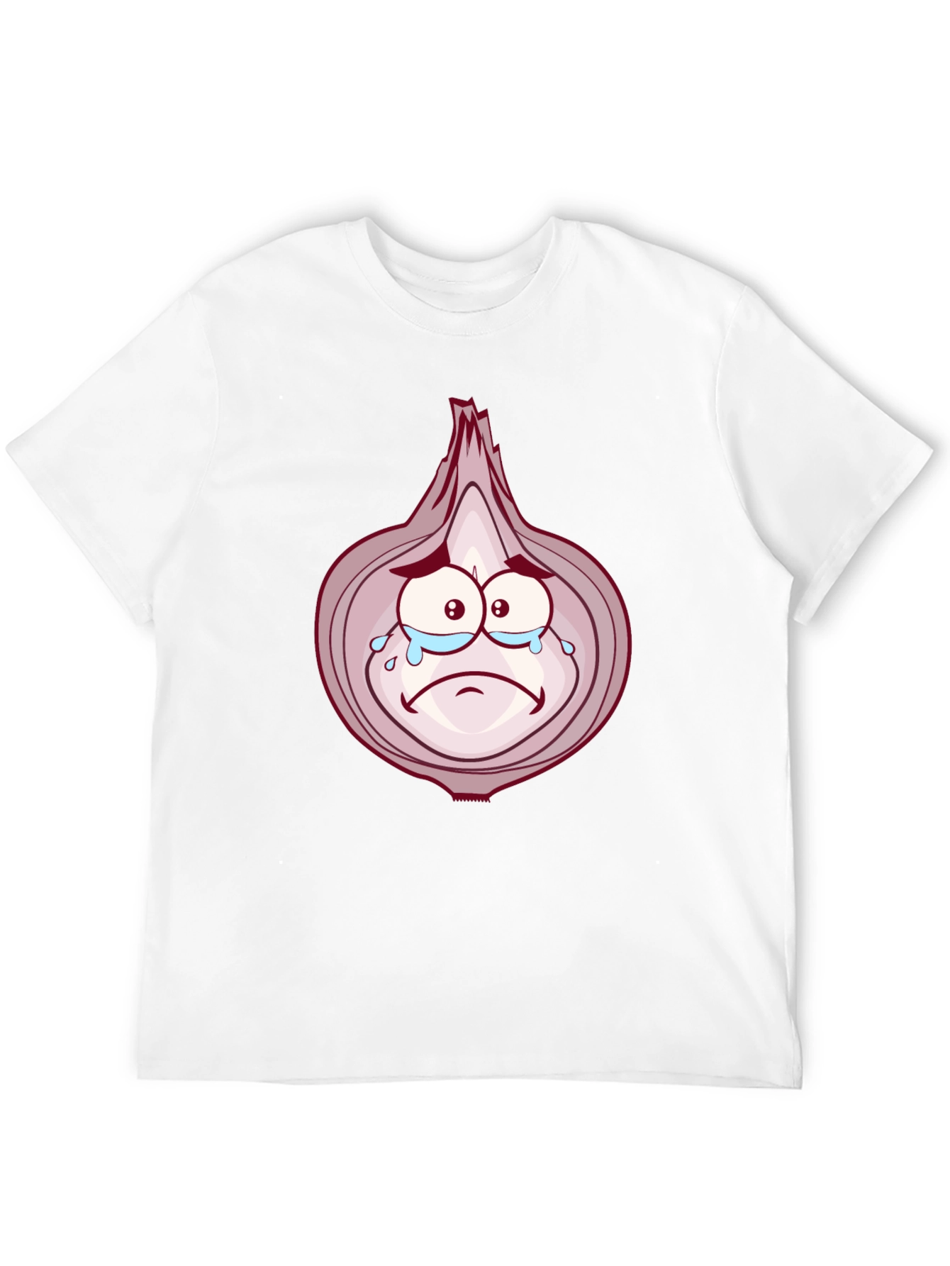 Sad Onion Cartoon Graphic T-Shirt