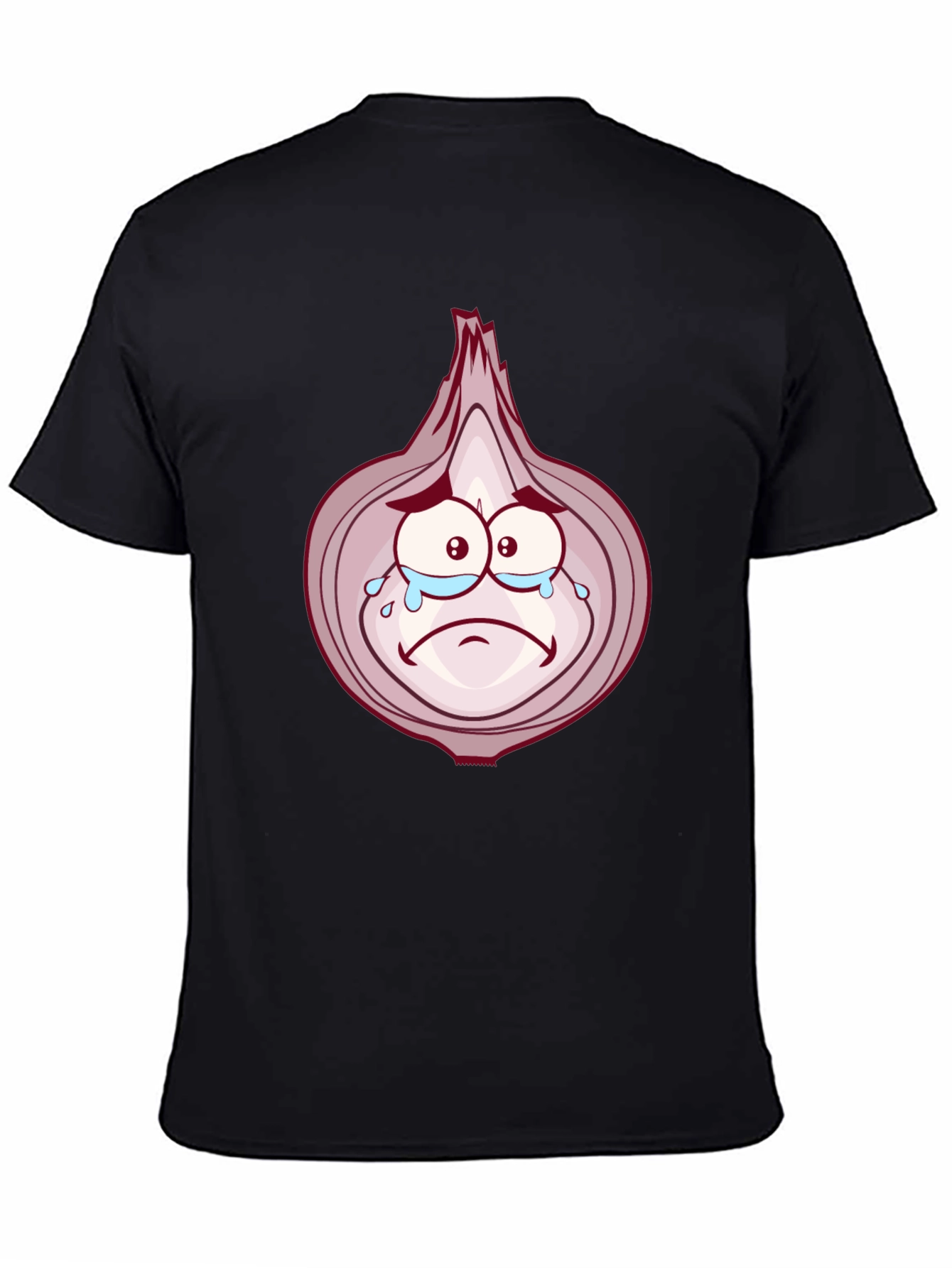 Sad Onion Cartoon Graphic T-Shirt