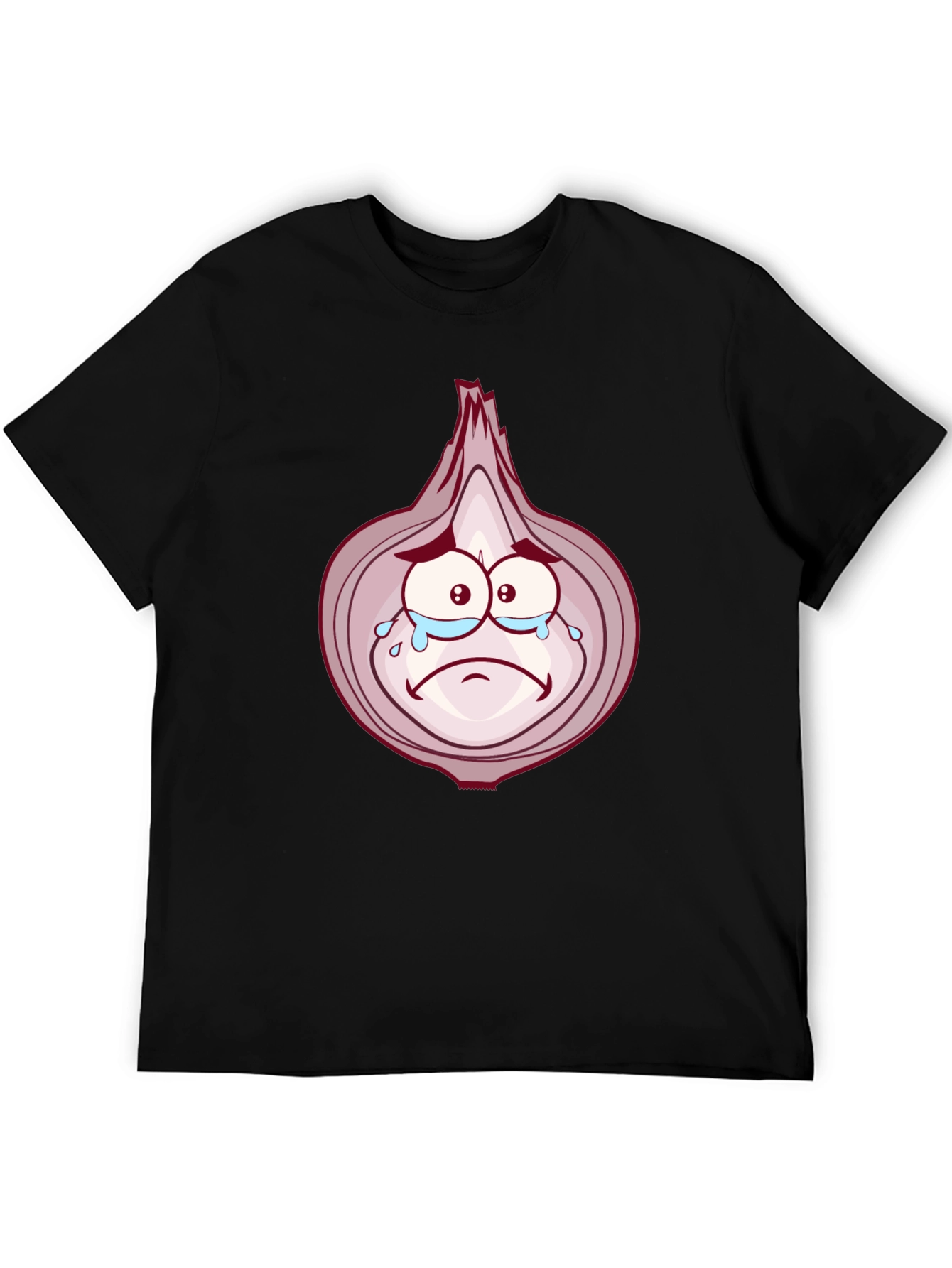 Sad Onion Cartoon Graphic T-Shirt