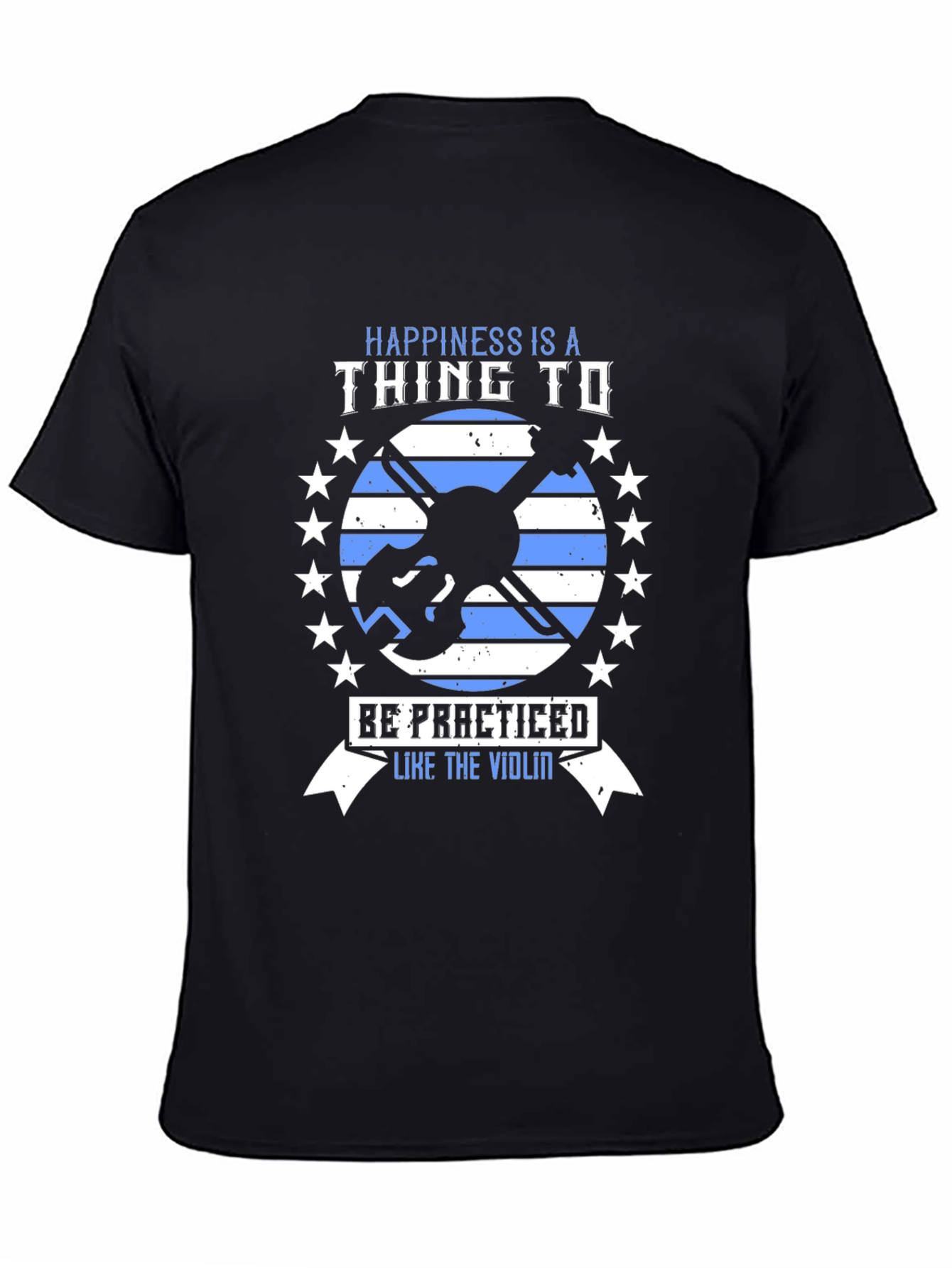 Happiness Violin T-Shirt - Practice Makes Perfect