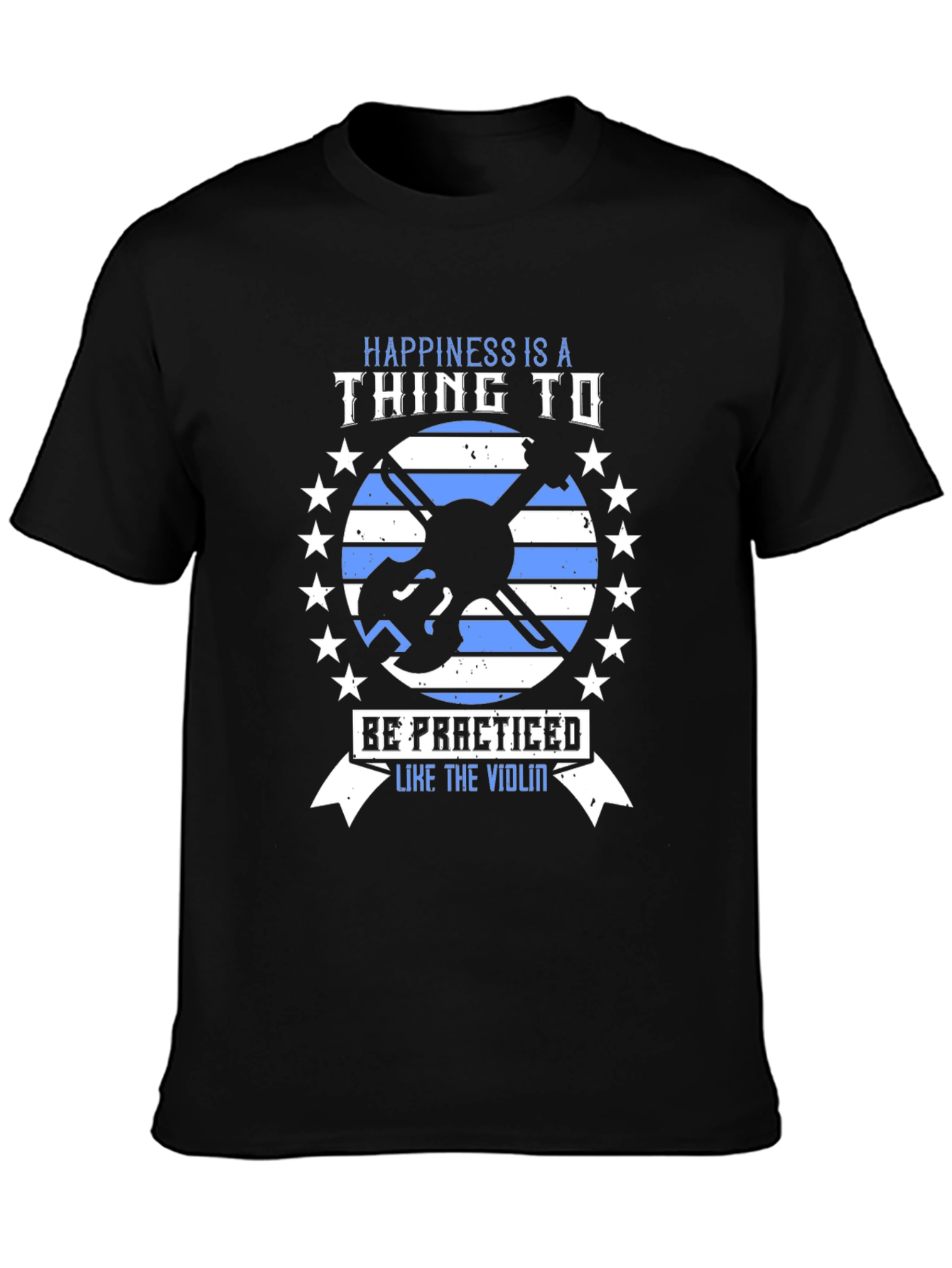 Happiness Violin T-Shirt - Practice Makes Perfect