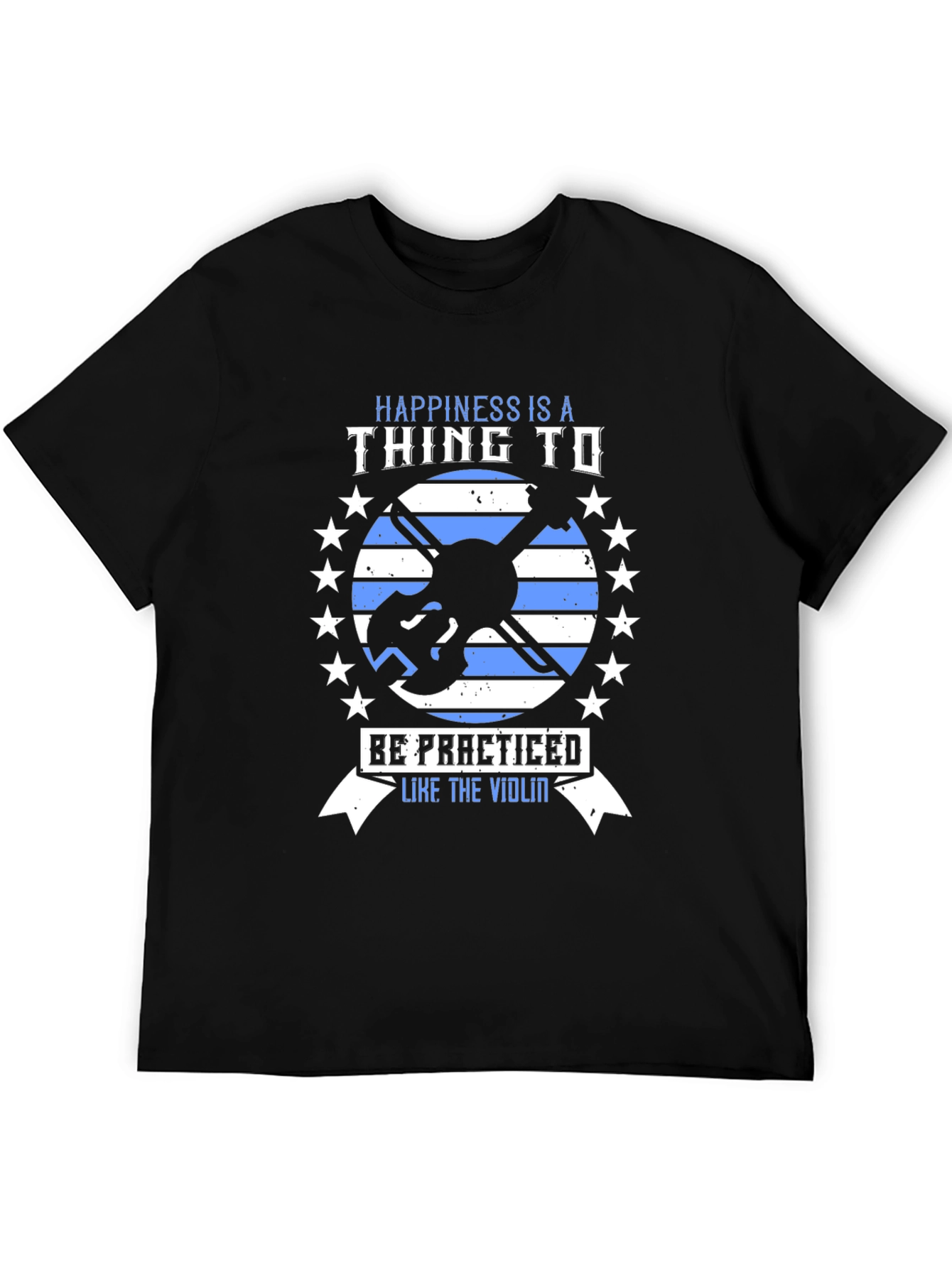 Happiness Violin T-Shirt - Practice Makes Perfect