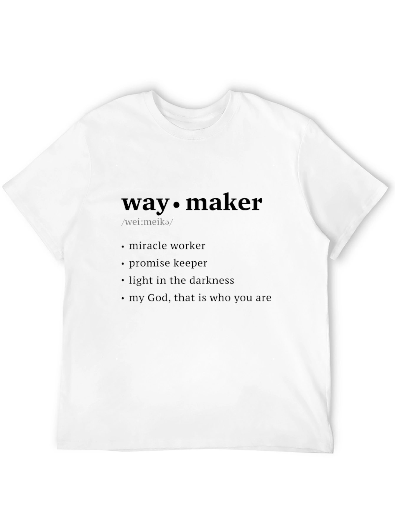 Way Maker Christian T-Shirt - Inspirational Faith Tee