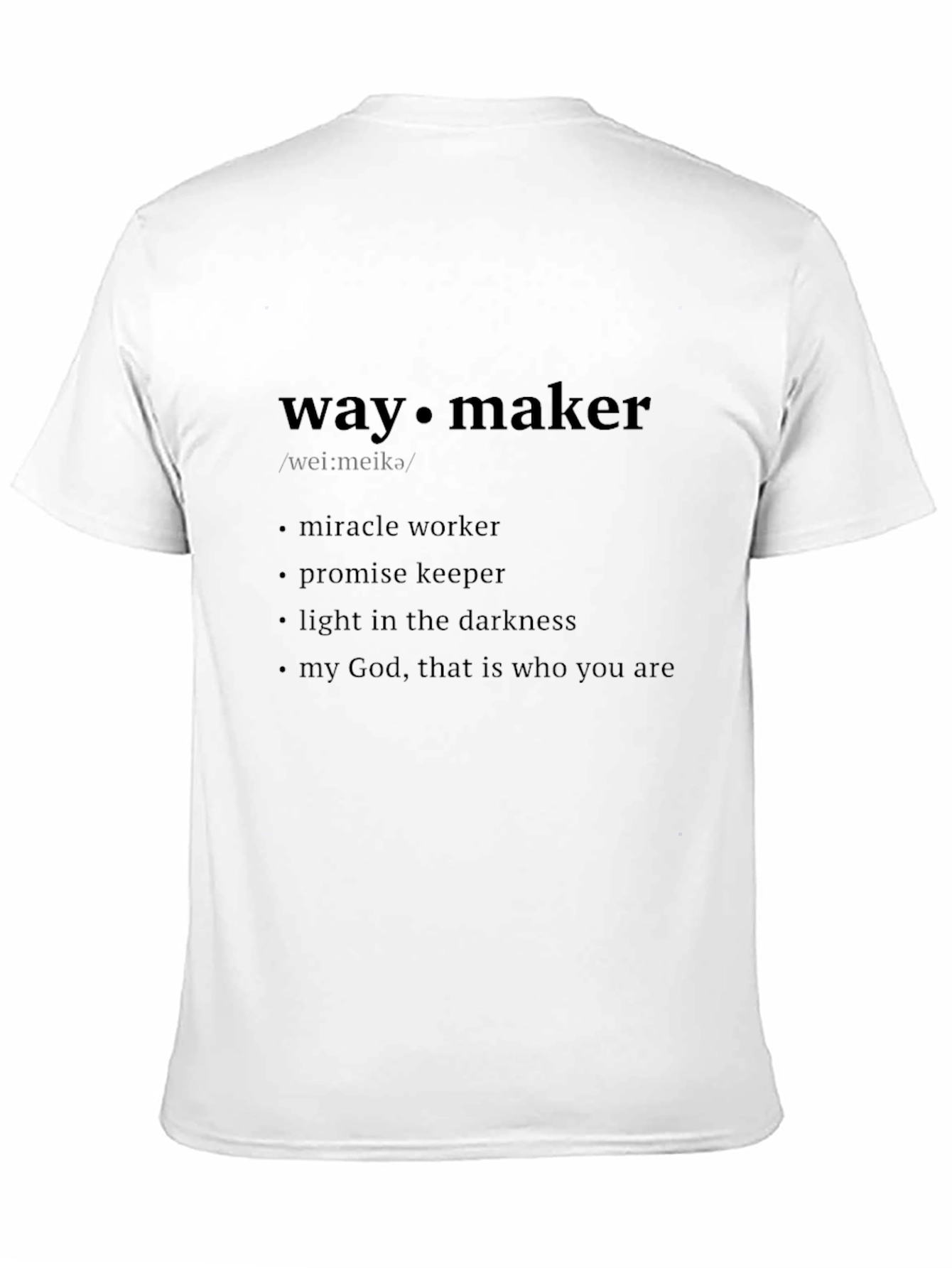 Way Maker Christian T-Shirt - Inspirational Faith Tee