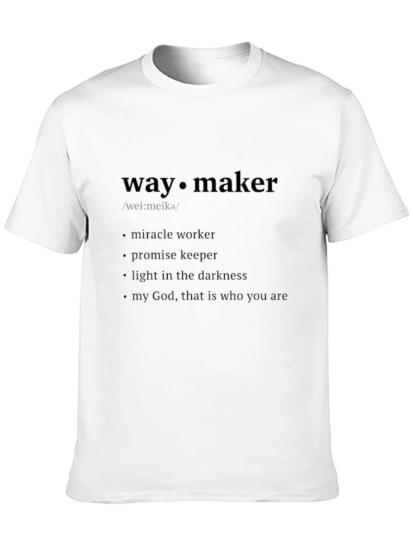 Way Maker Christian T-Shirt - Inspirational Faith Tee