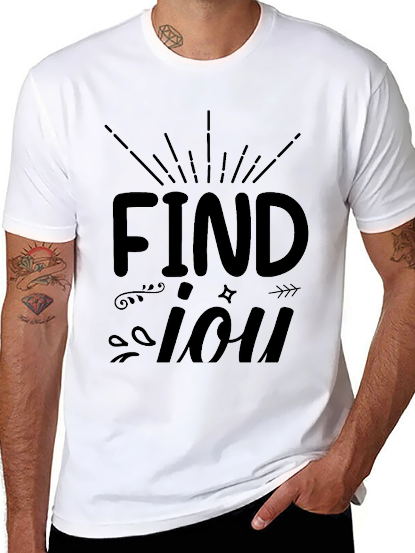 Find You Graphic T-Shirt - Black