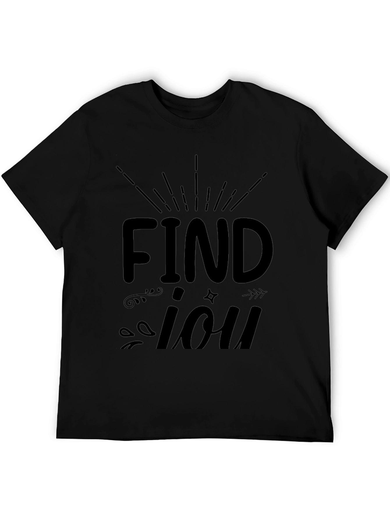 Find You Graphic T-Shirt - Black