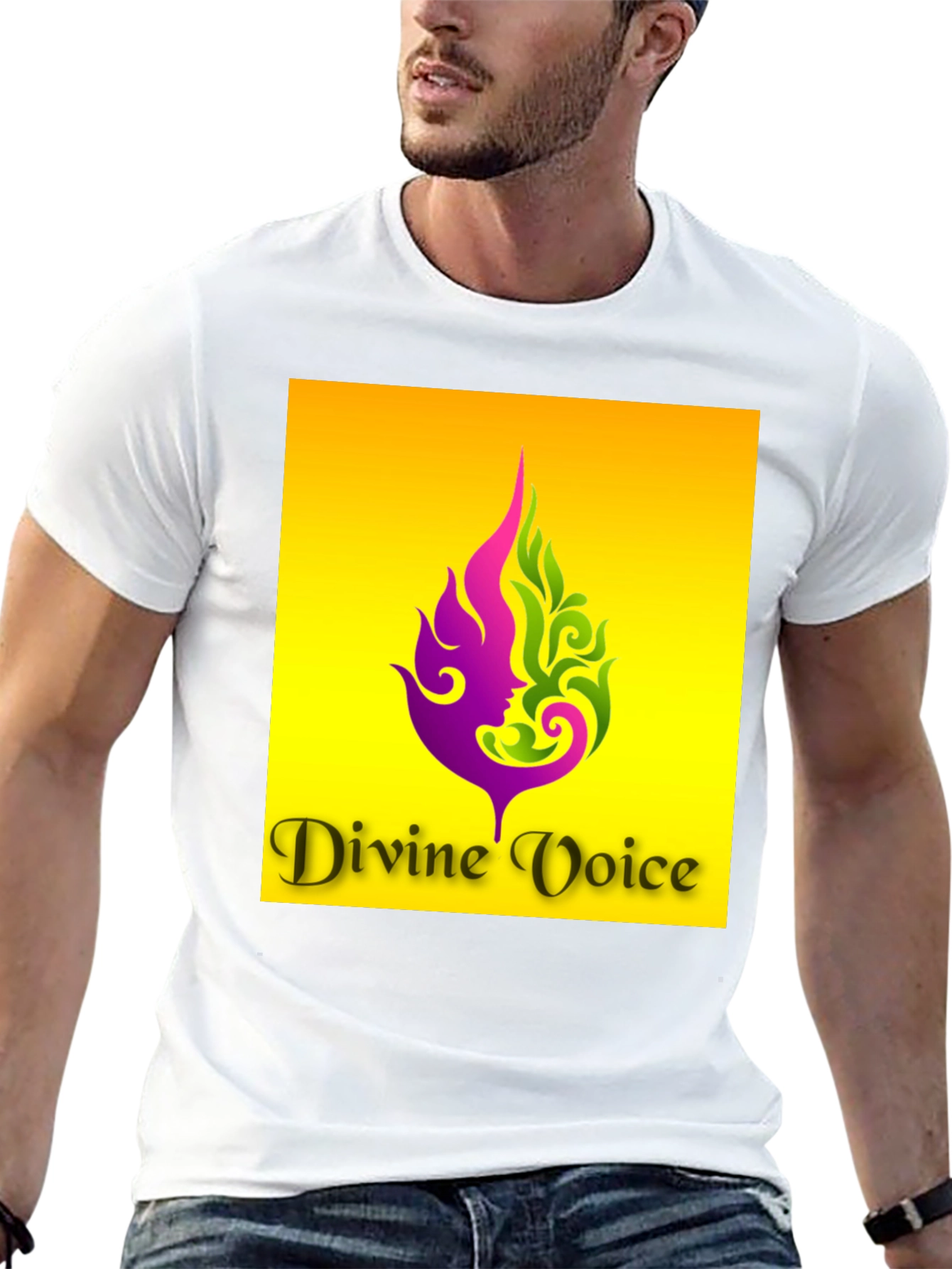 Divine Voice Graphic T-Shirt - Black