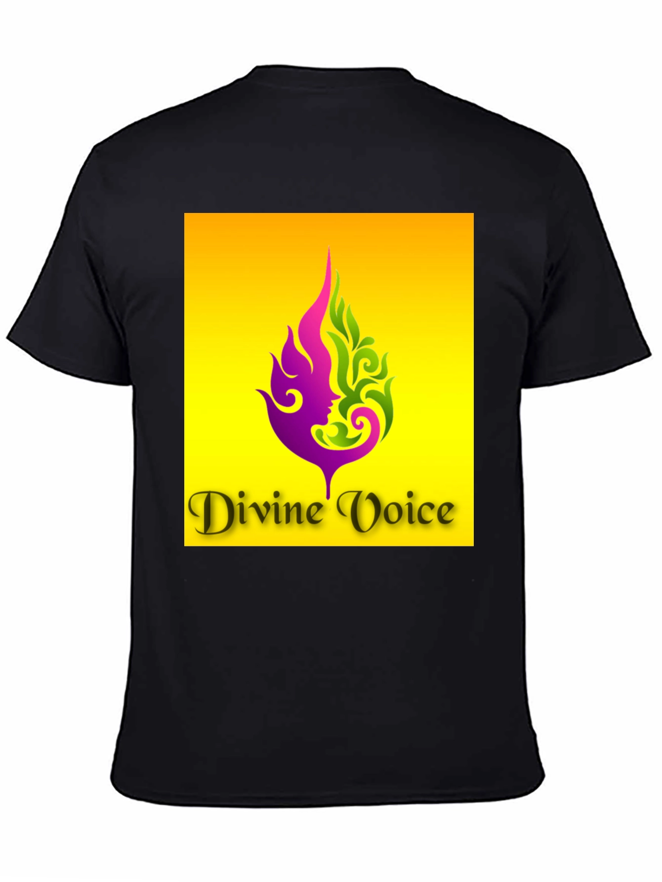 Divine Voice Graphic T-Shirt - Black