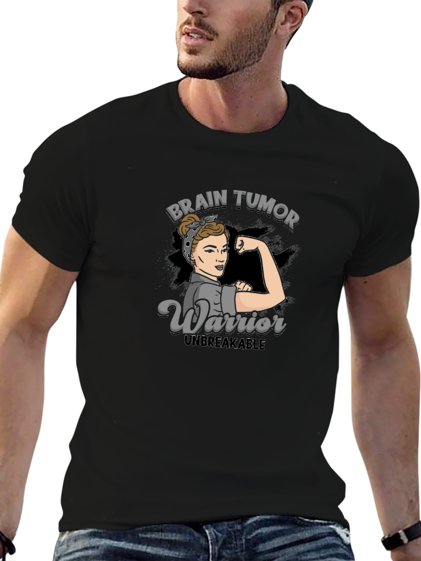 Brain Tumor Warrior T-Shirt - Unbreakable Strength