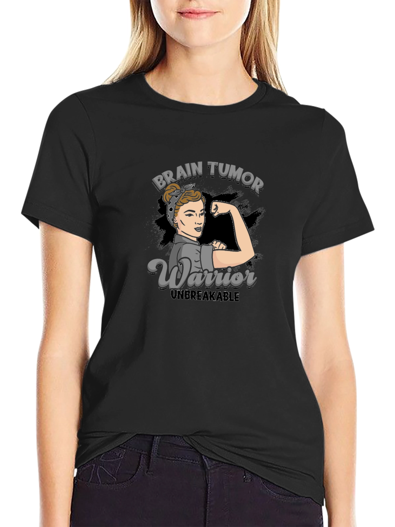 Brain Tumor Warrior T-Shirt - Unbreakable Strength