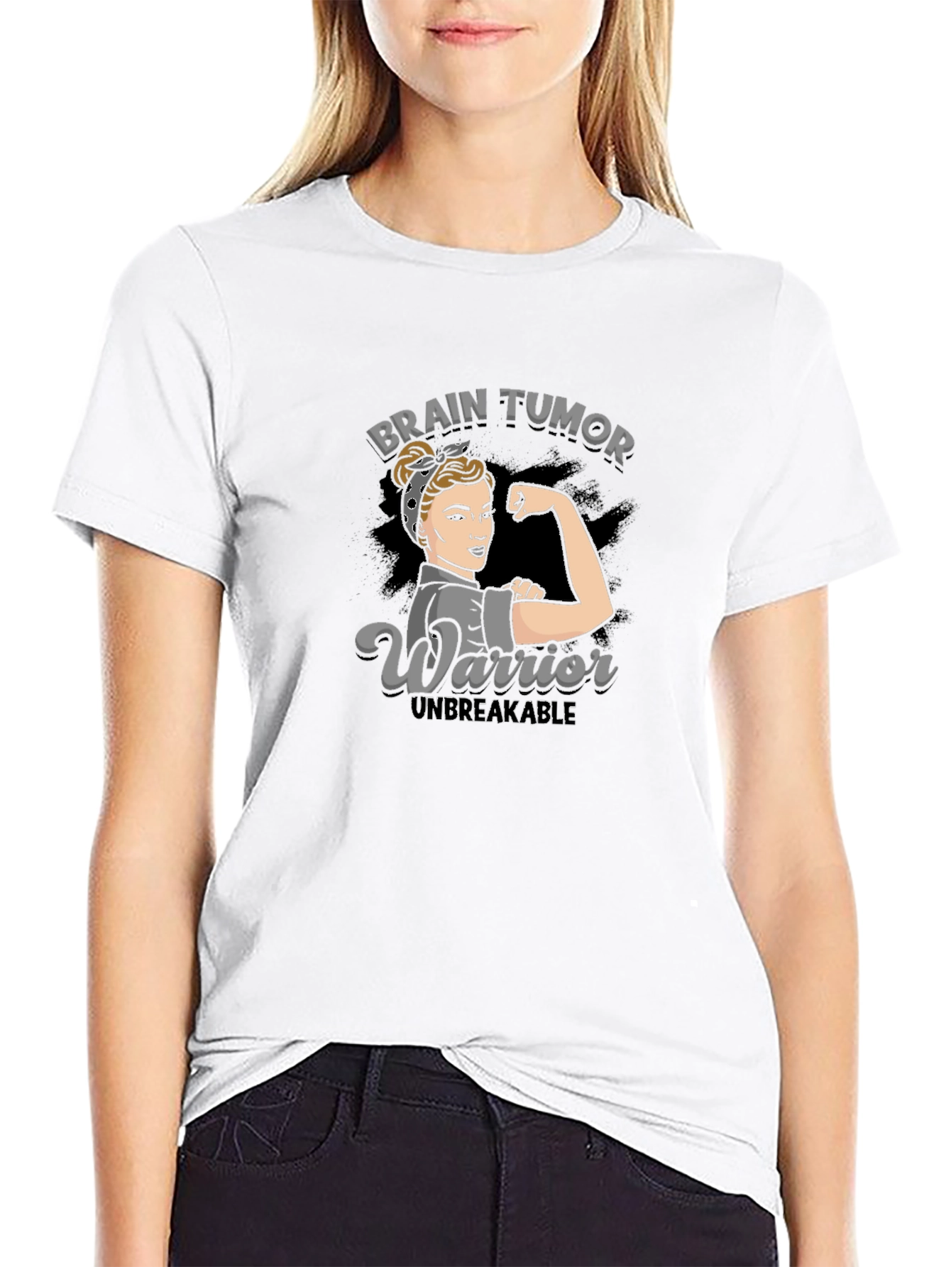 Brain Tumor Warrior T-Shirt - Unbreakable Strength